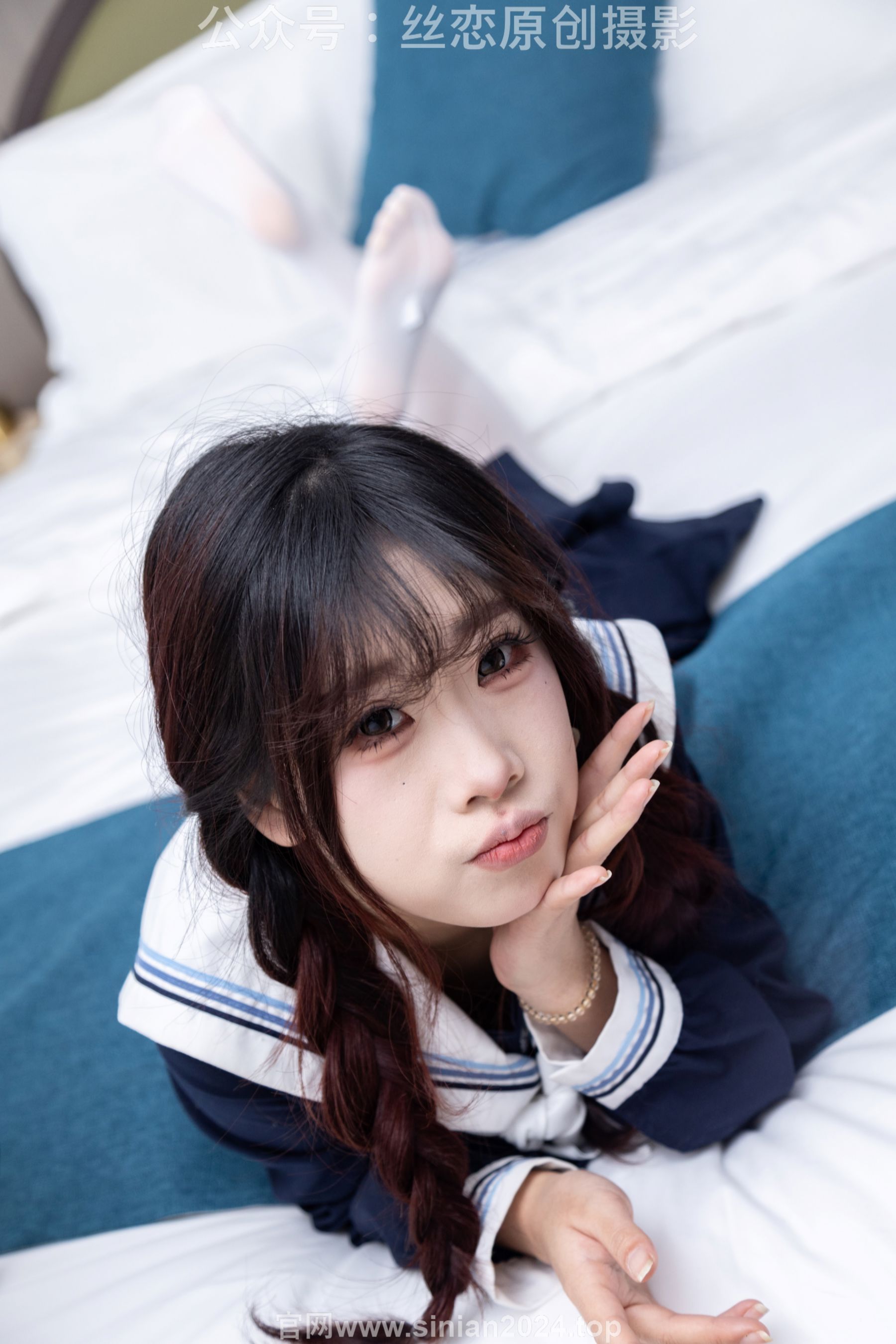 丝恋摄影 No.001 小梦 - 乐福鞋 厚白丝/(243P)