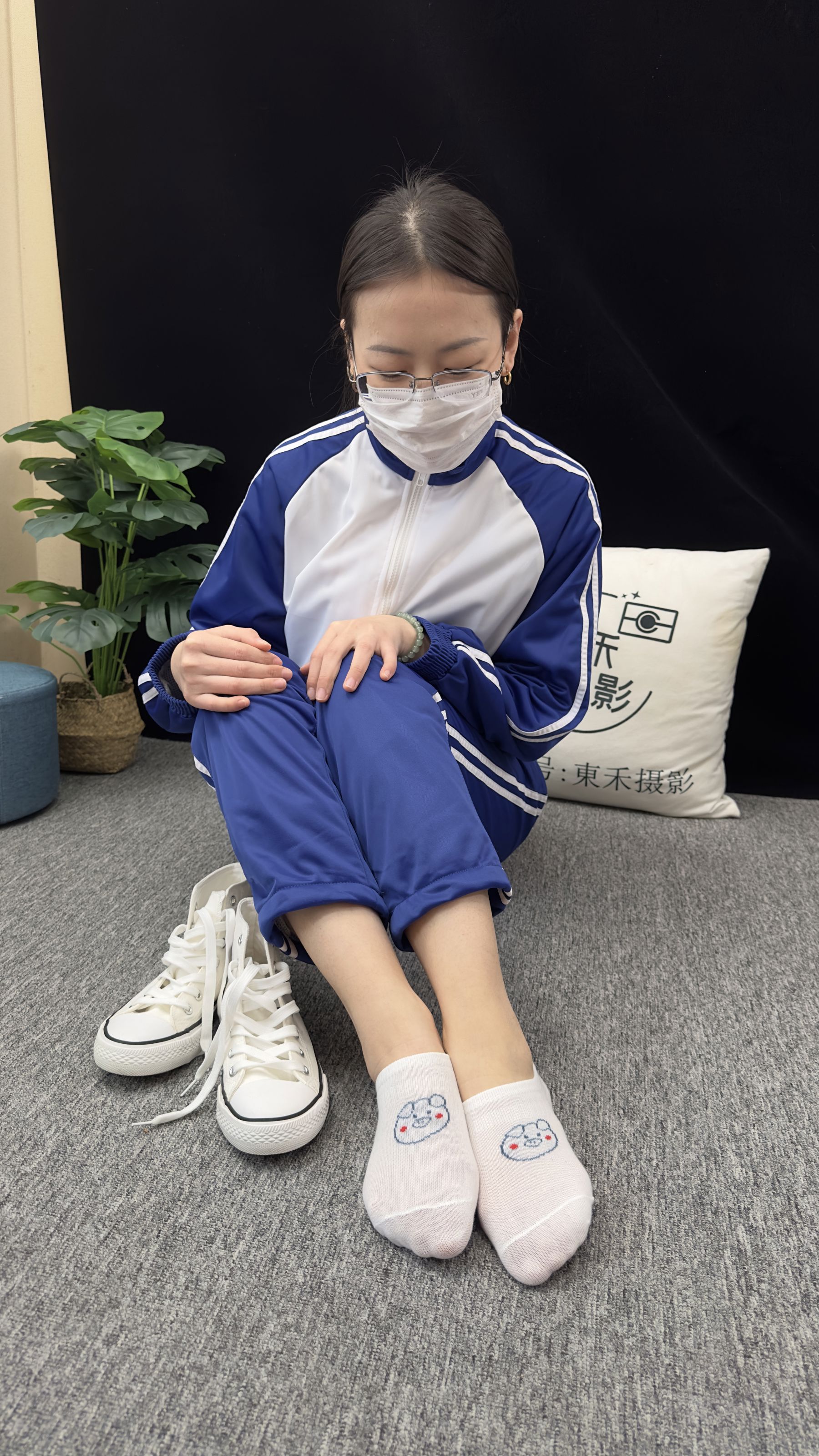 三禾摄影 No.008 校服 帆布鞋 船袜 短丝/(153P)