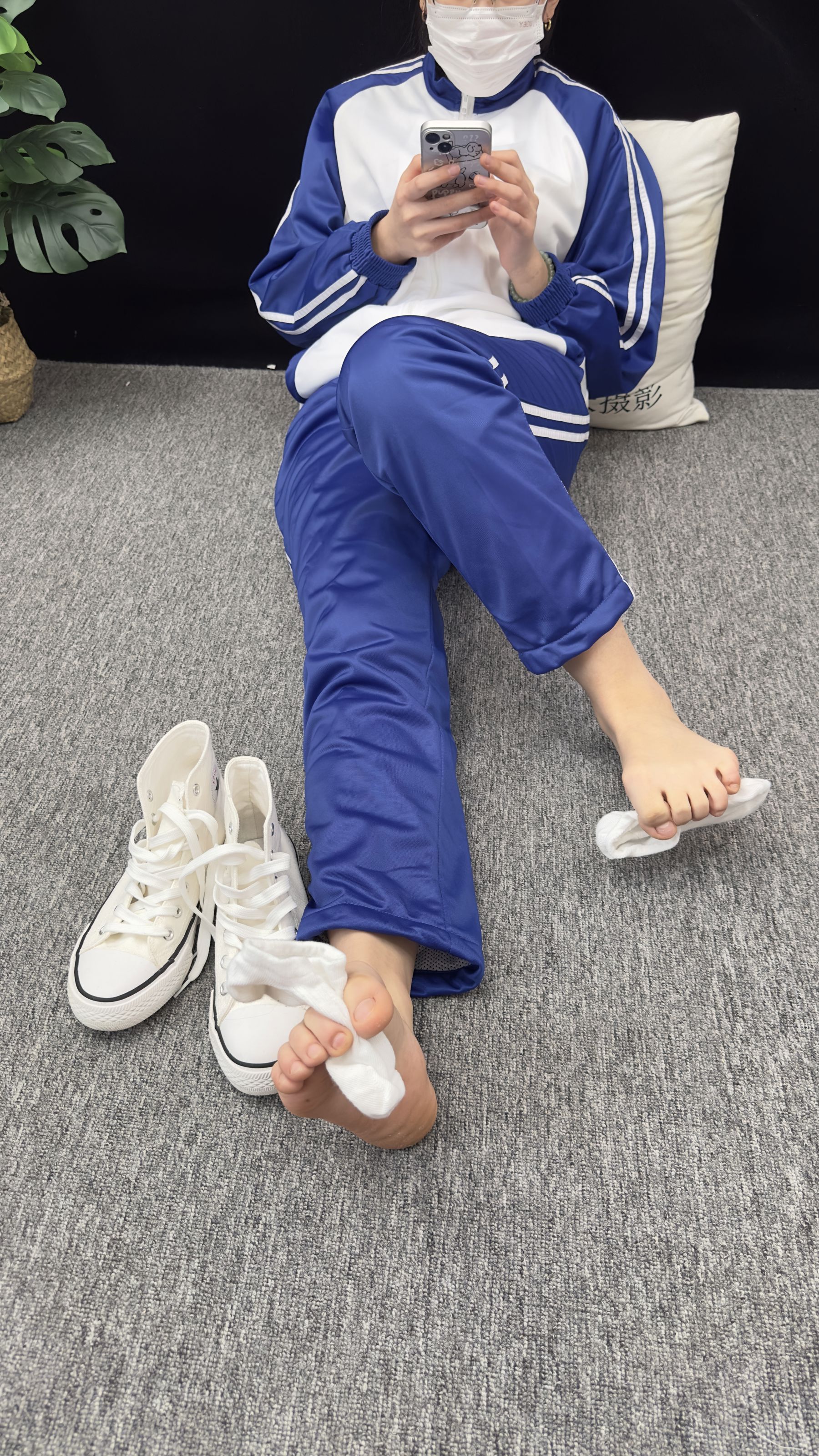 三禾摄影 No.008 校服 帆布鞋 船袜 短丝/(153P)