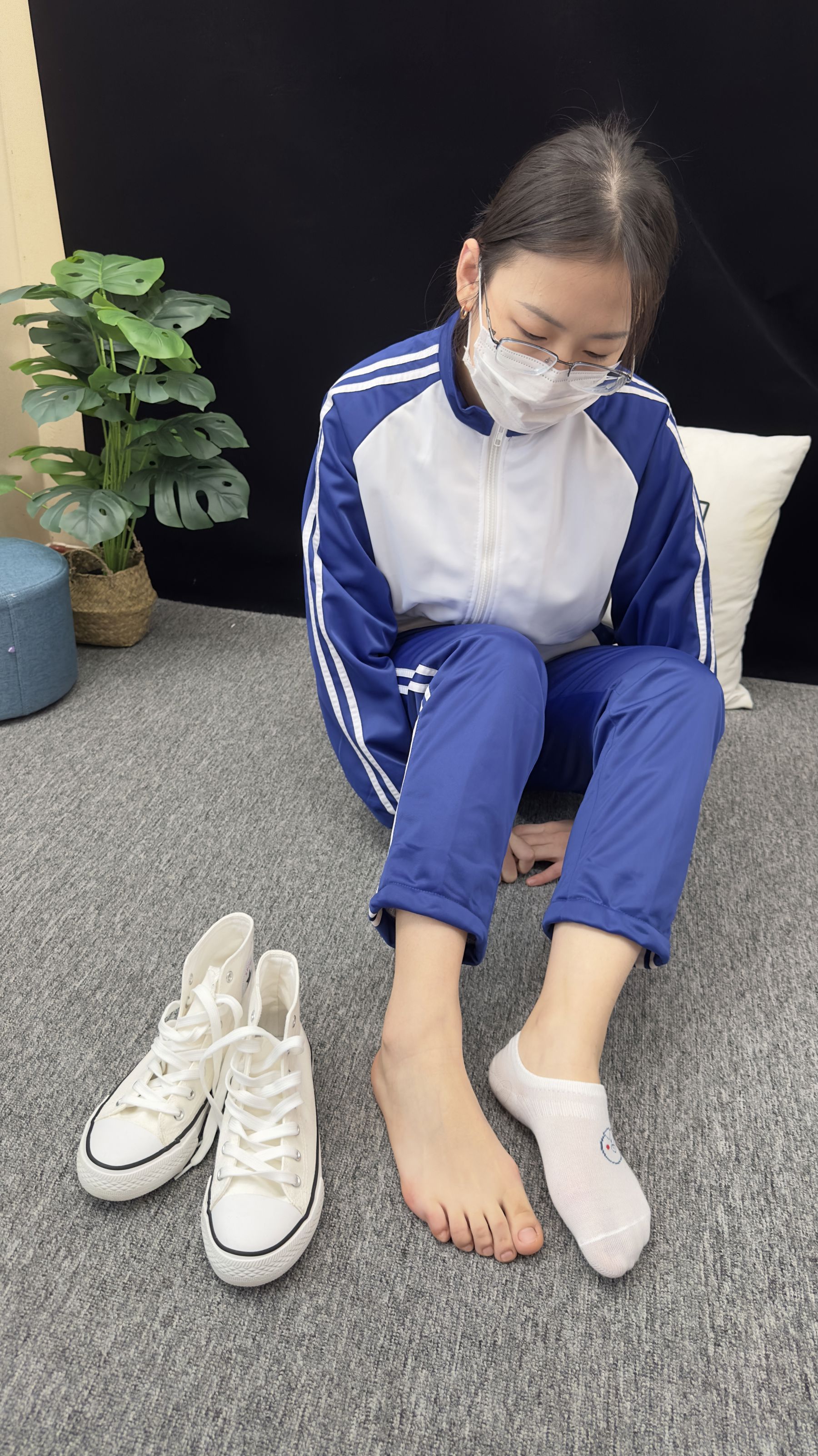 三禾摄影 No.008 校服 帆布鞋 船袜 短丝/(153P)