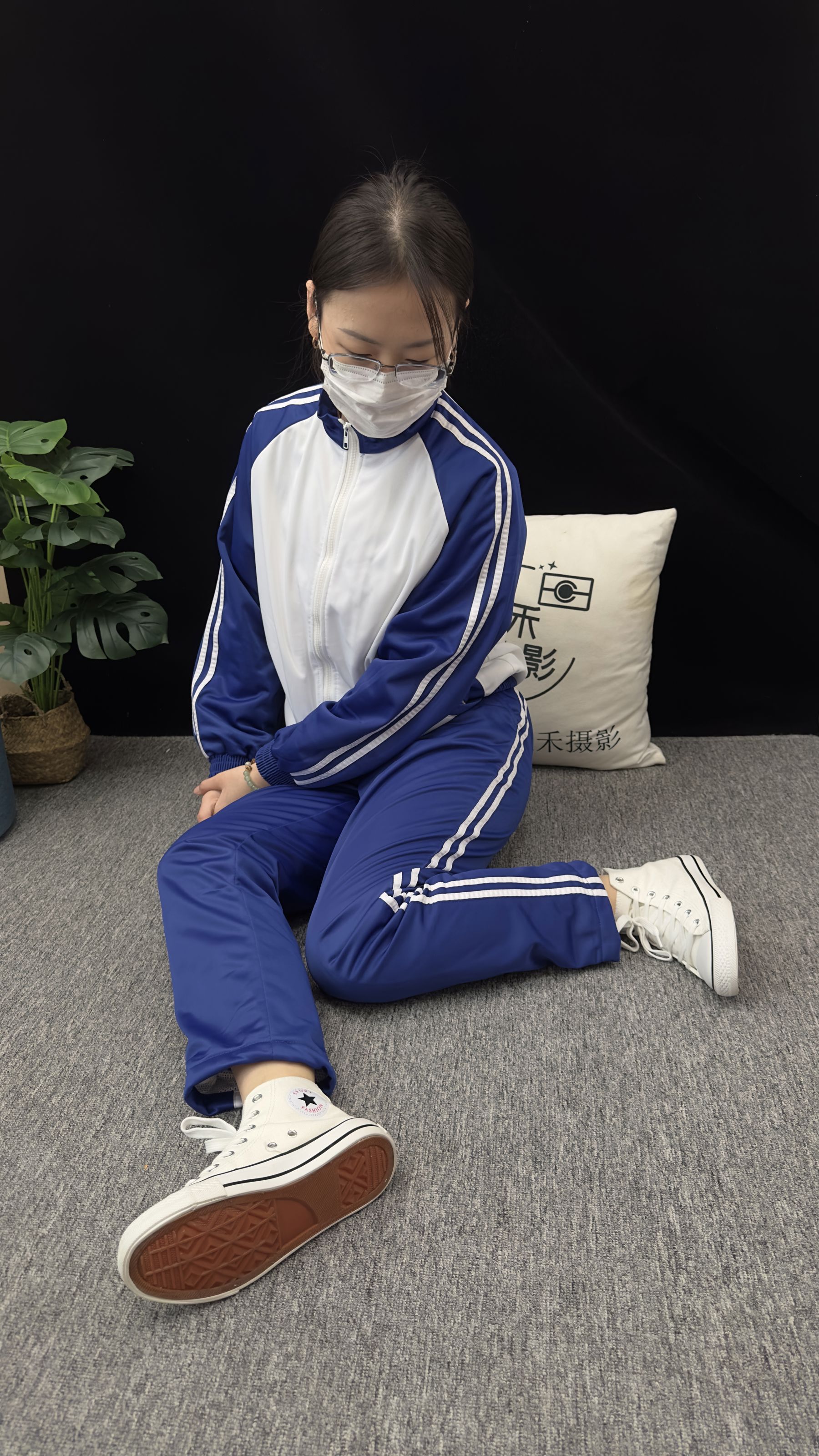 三禾摄影 No.008 校服 帆布鞋 船袜 短丝/(153P)