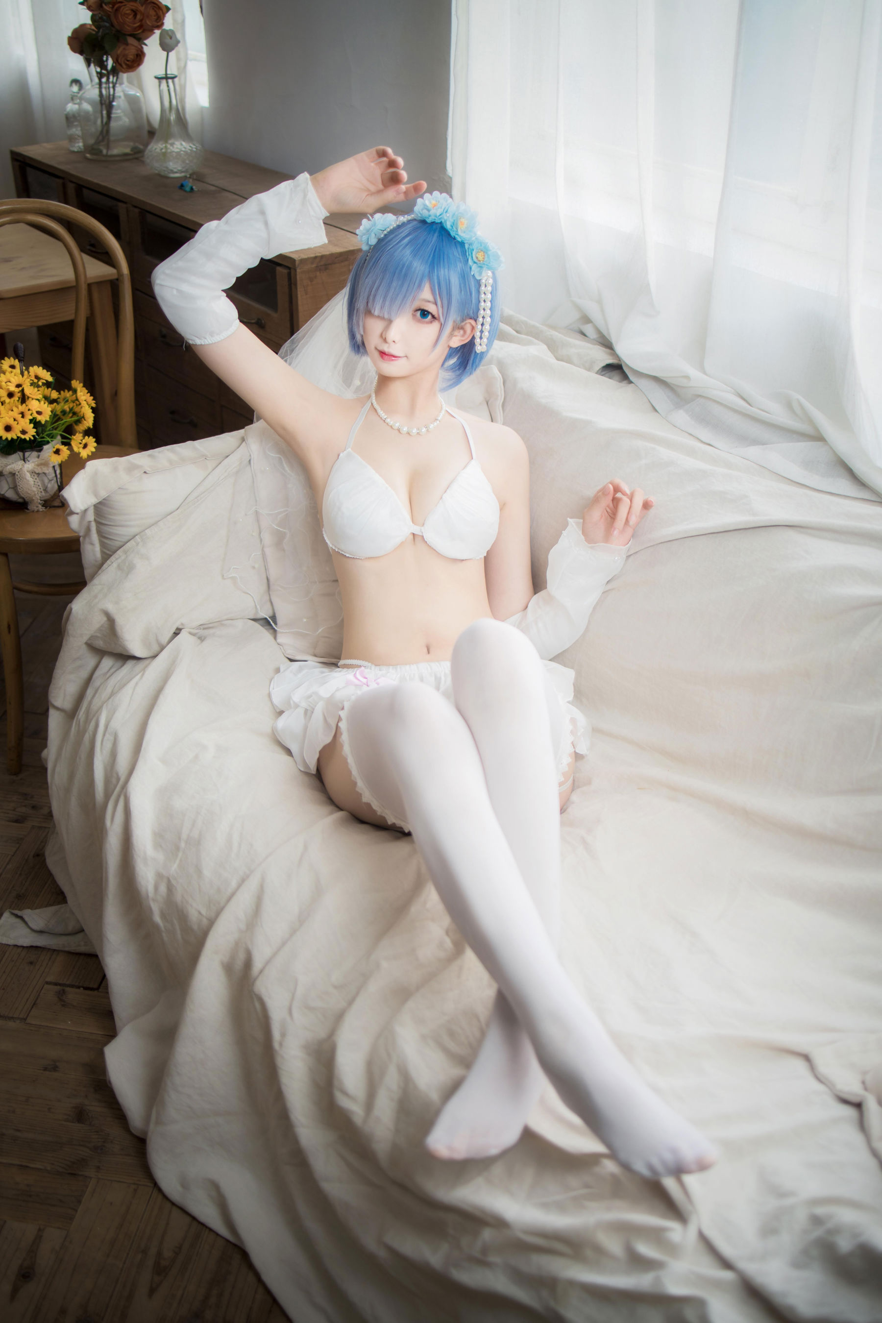 动漫博主 封疆疆v - 蕾姆花嫁/(26P)