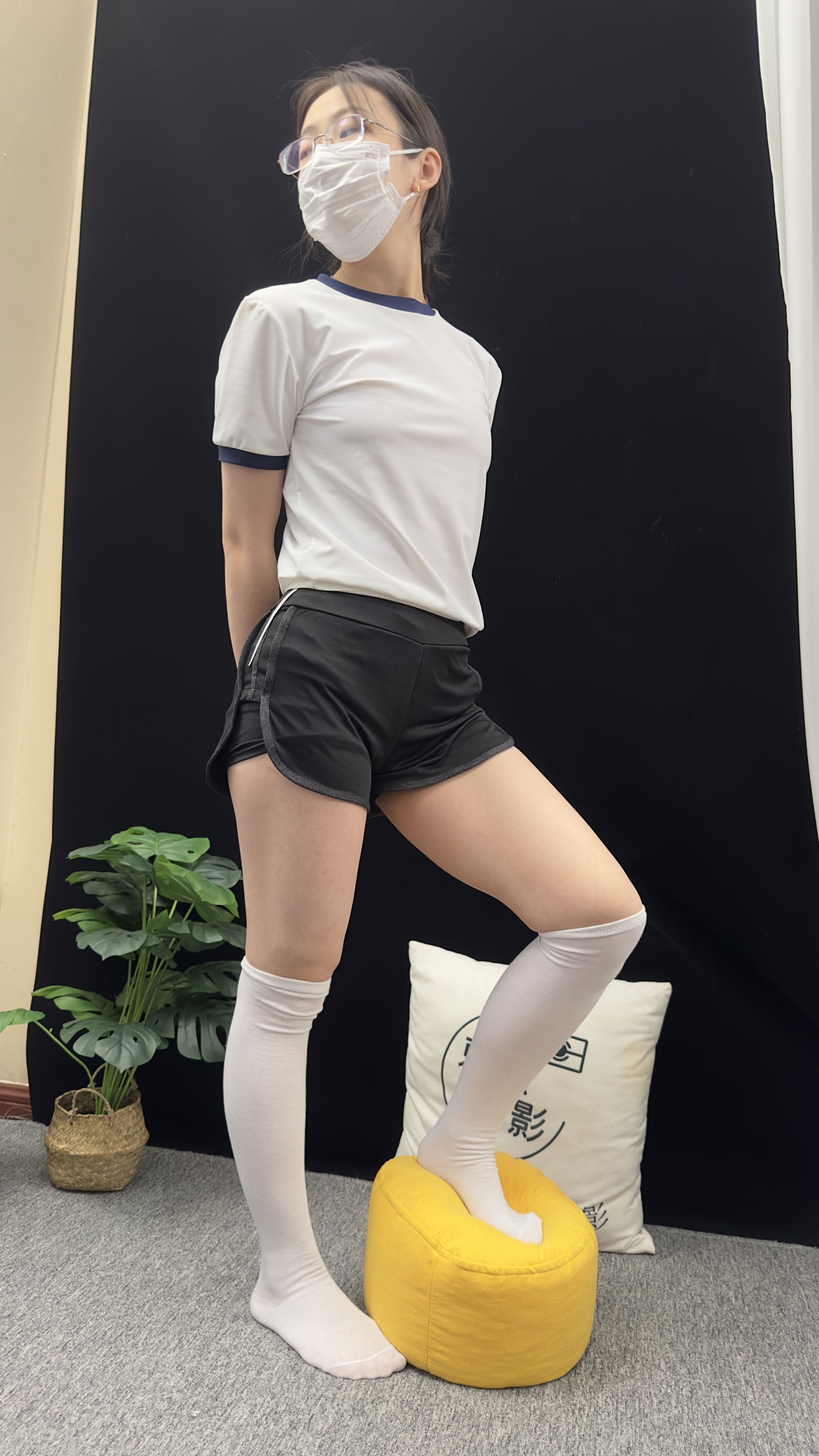 三禾摄影 No.009 体操服 过膝棉袜/(140P)