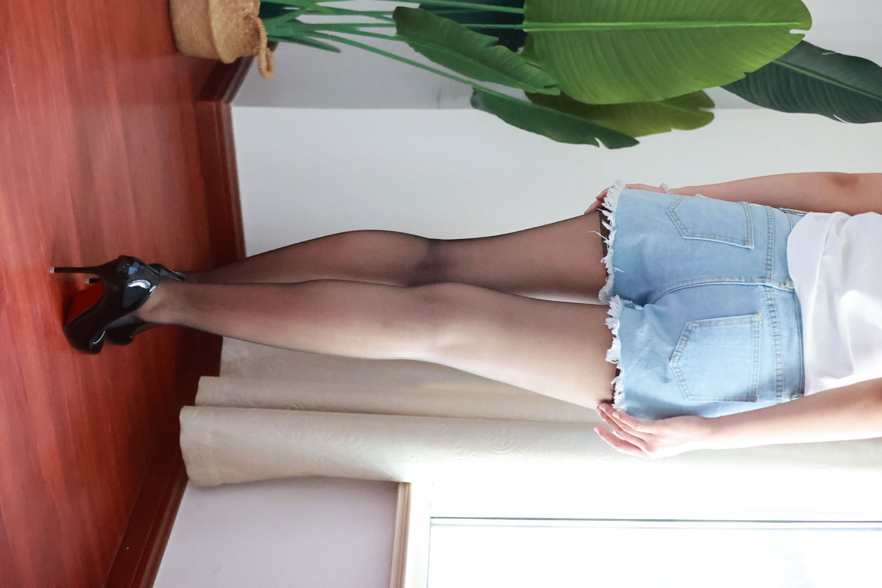 三禾摄影 No.012 牛仔热裤 高跟 长丝/(208P)