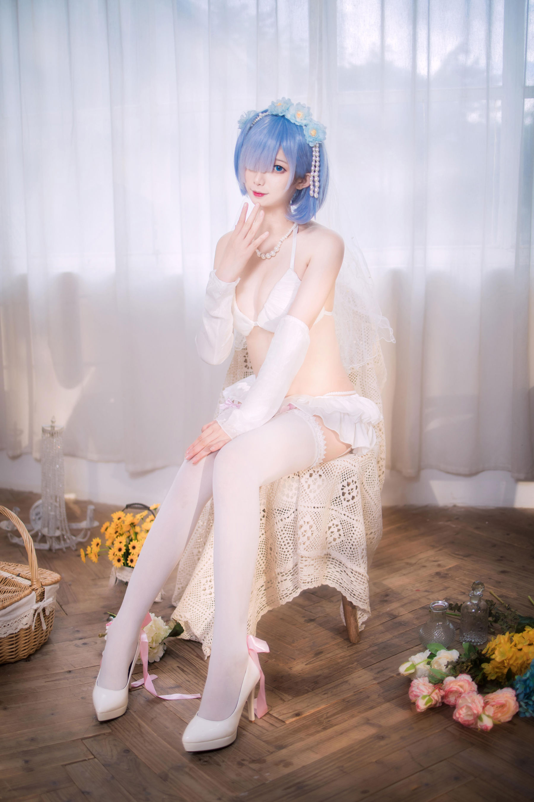 动漫博主 封疆疆v - 蕾姆花嫁/(26P)