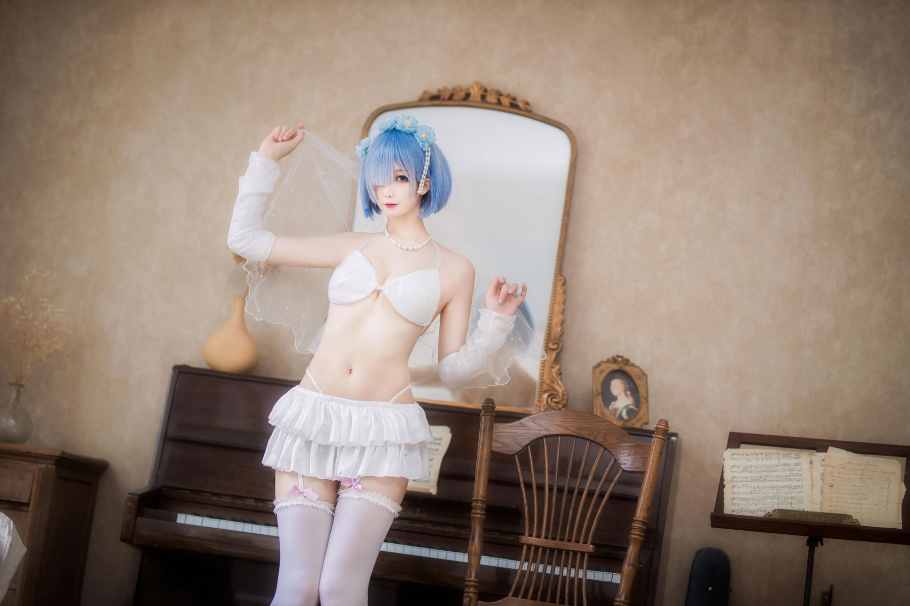 动漫博主 封疆疆v - 蕾姆花嫁/(26P)