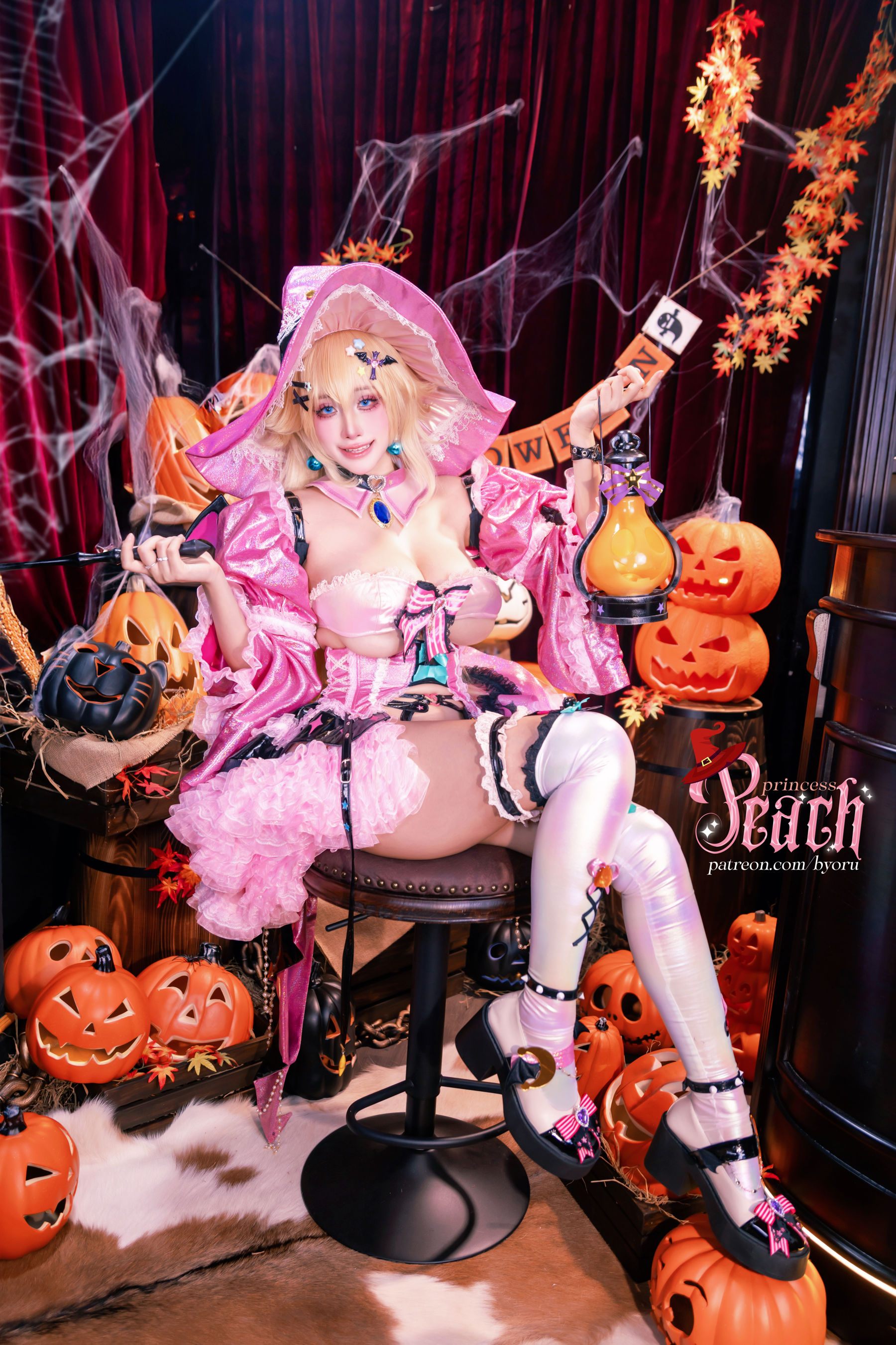 日本性感萝莉 Byoru - Peach princess Witch/(57P)