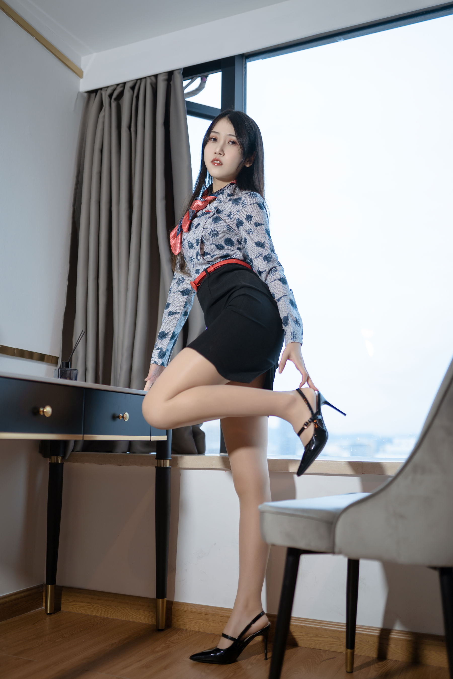 微博人气Coser 不呆猫 - 东航空姐/(66P)