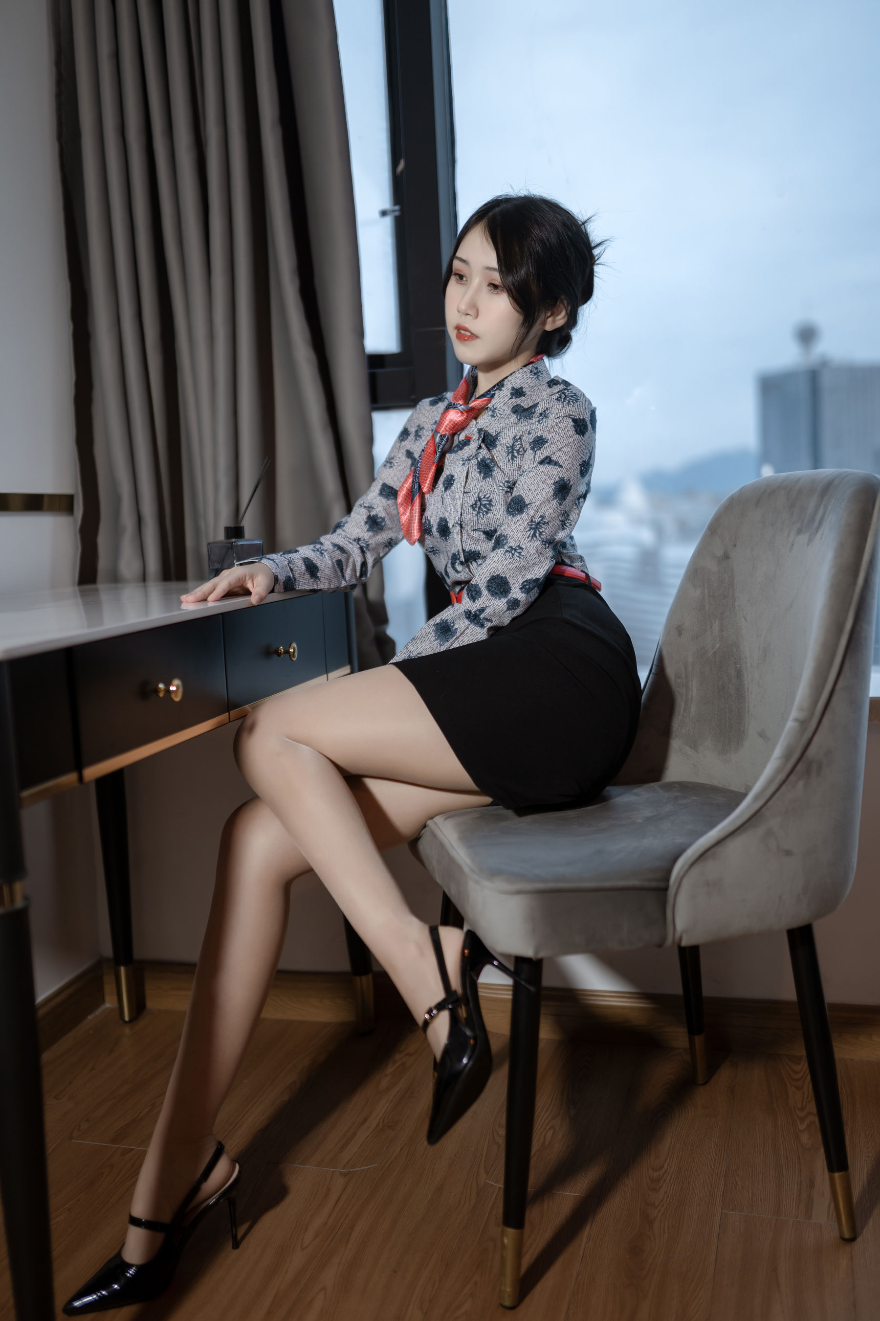 微博人气Coser 不呆猫 - 东航空姐/(66P)