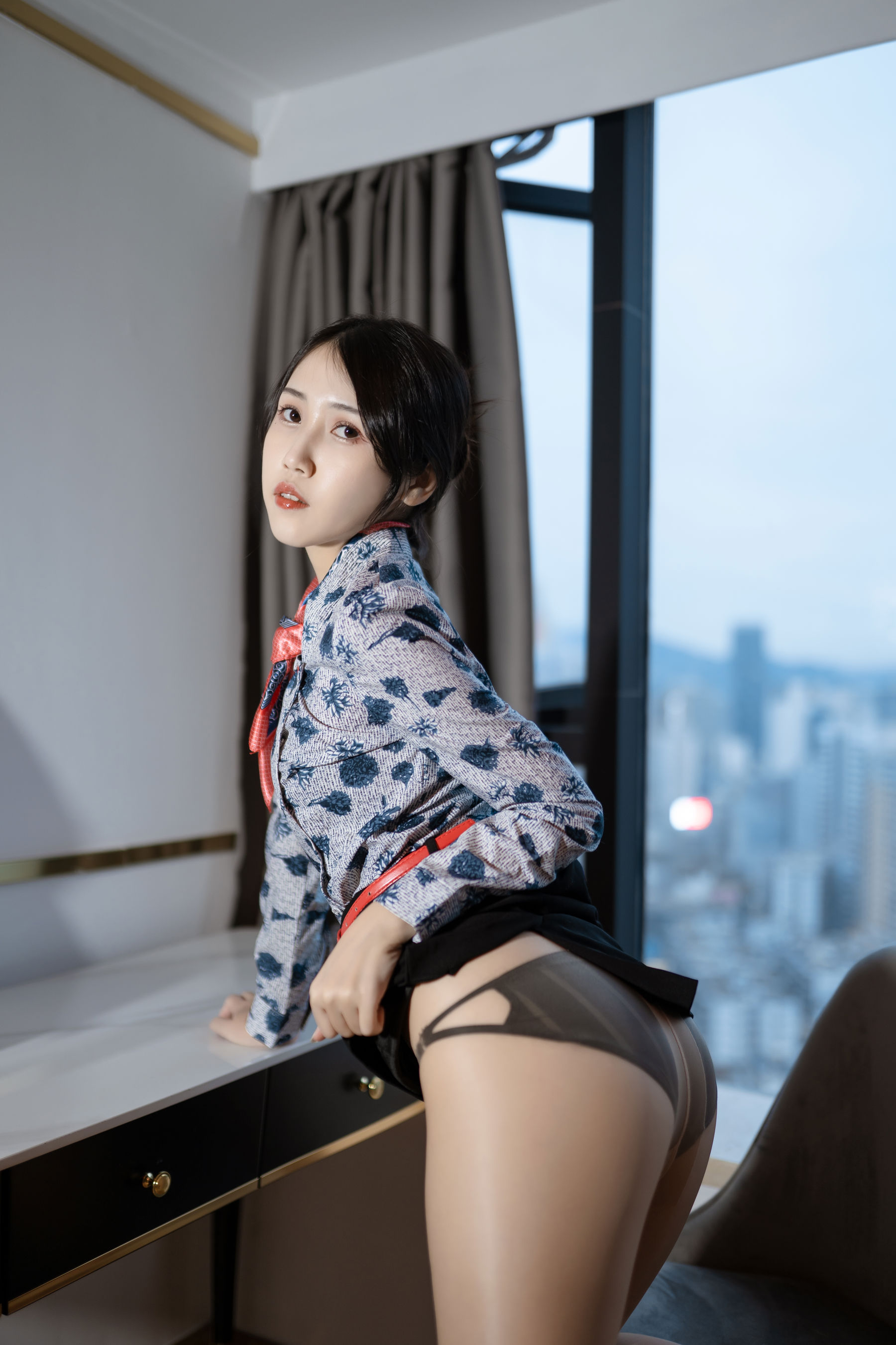 微博人气Coser 不呆猫 - 东航空姐/(66P)