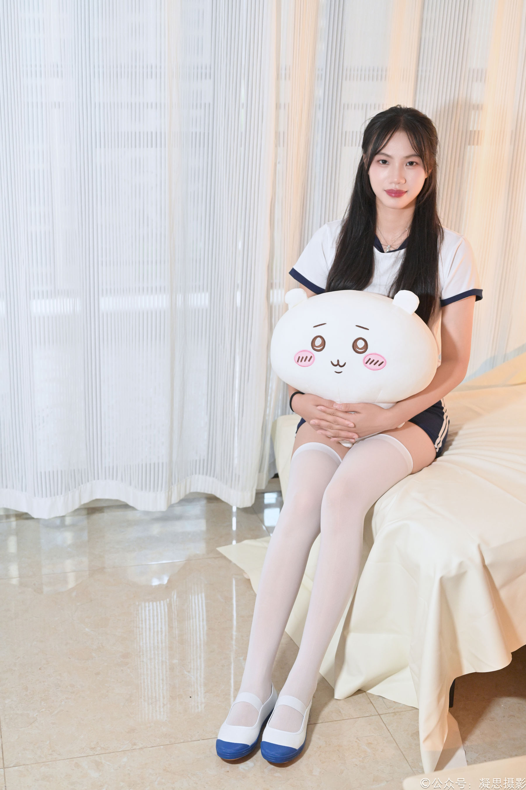 凝思摄影 No.016 德美 - 体操服、过膝袜、室内鞋/(142P)