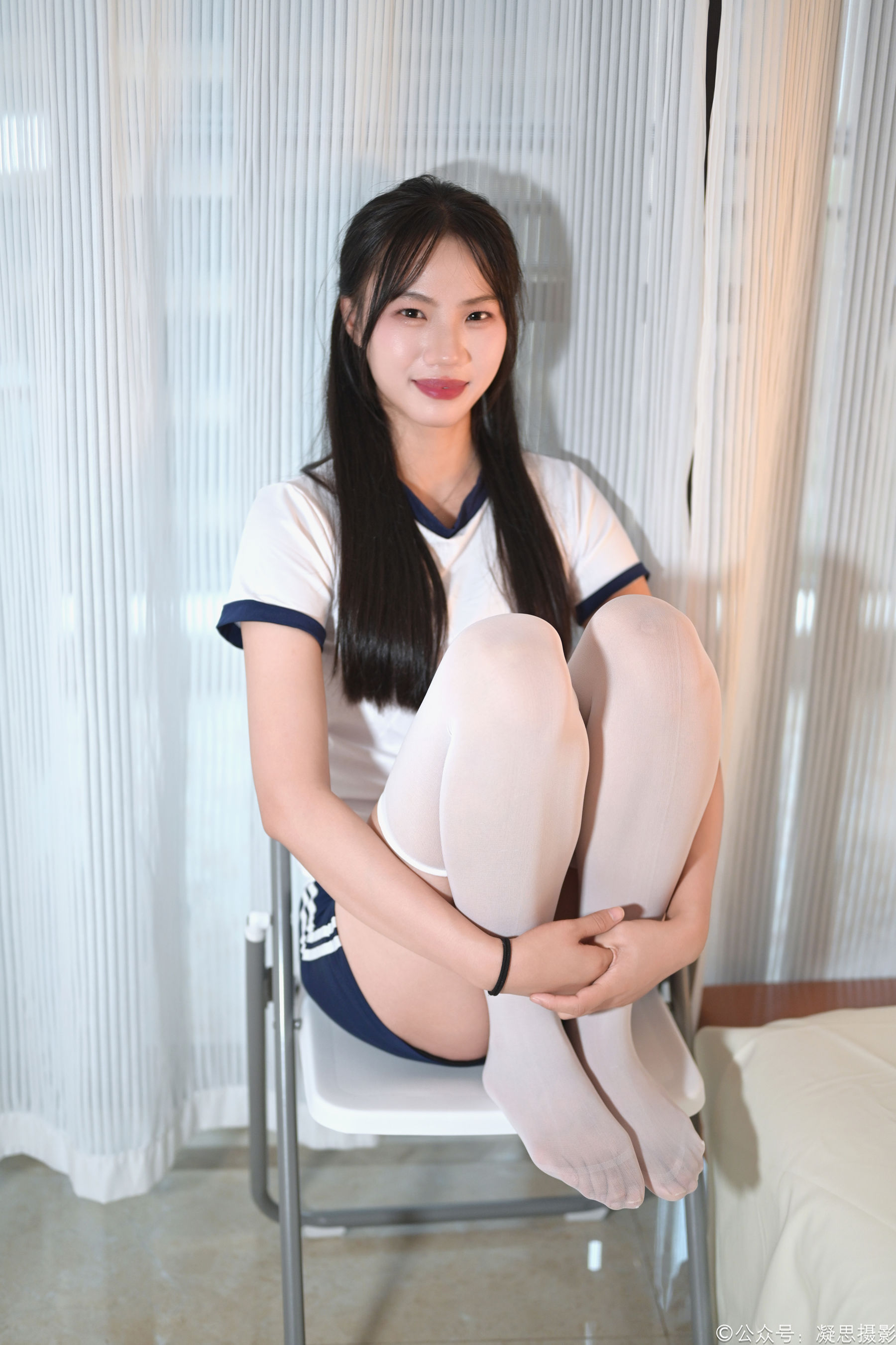 凝思摄影 No.016 德美 - 体操服、过膝袜、室内鞋/(142P)