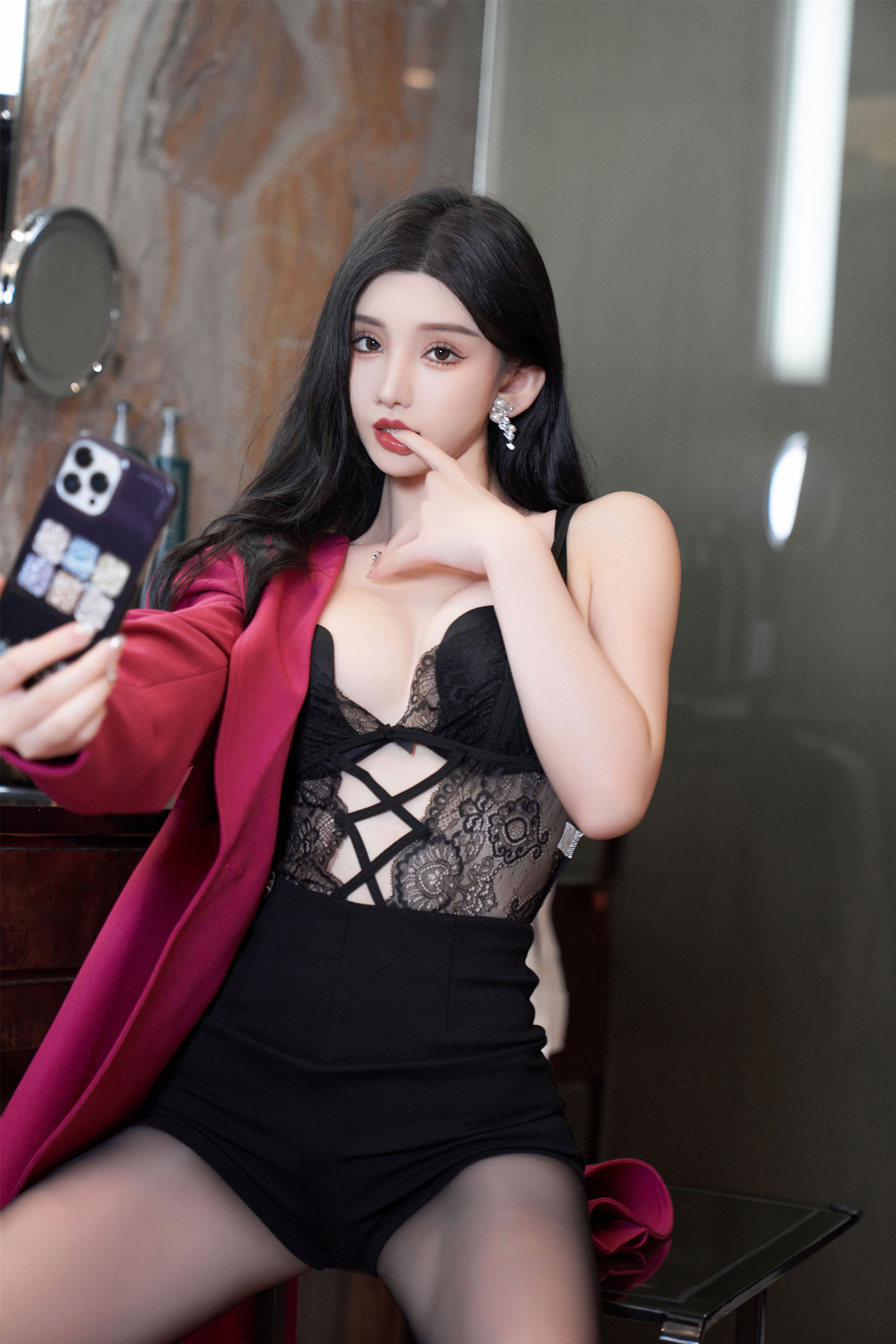 周于希 - 蕾丝黑丝直播/(109P)