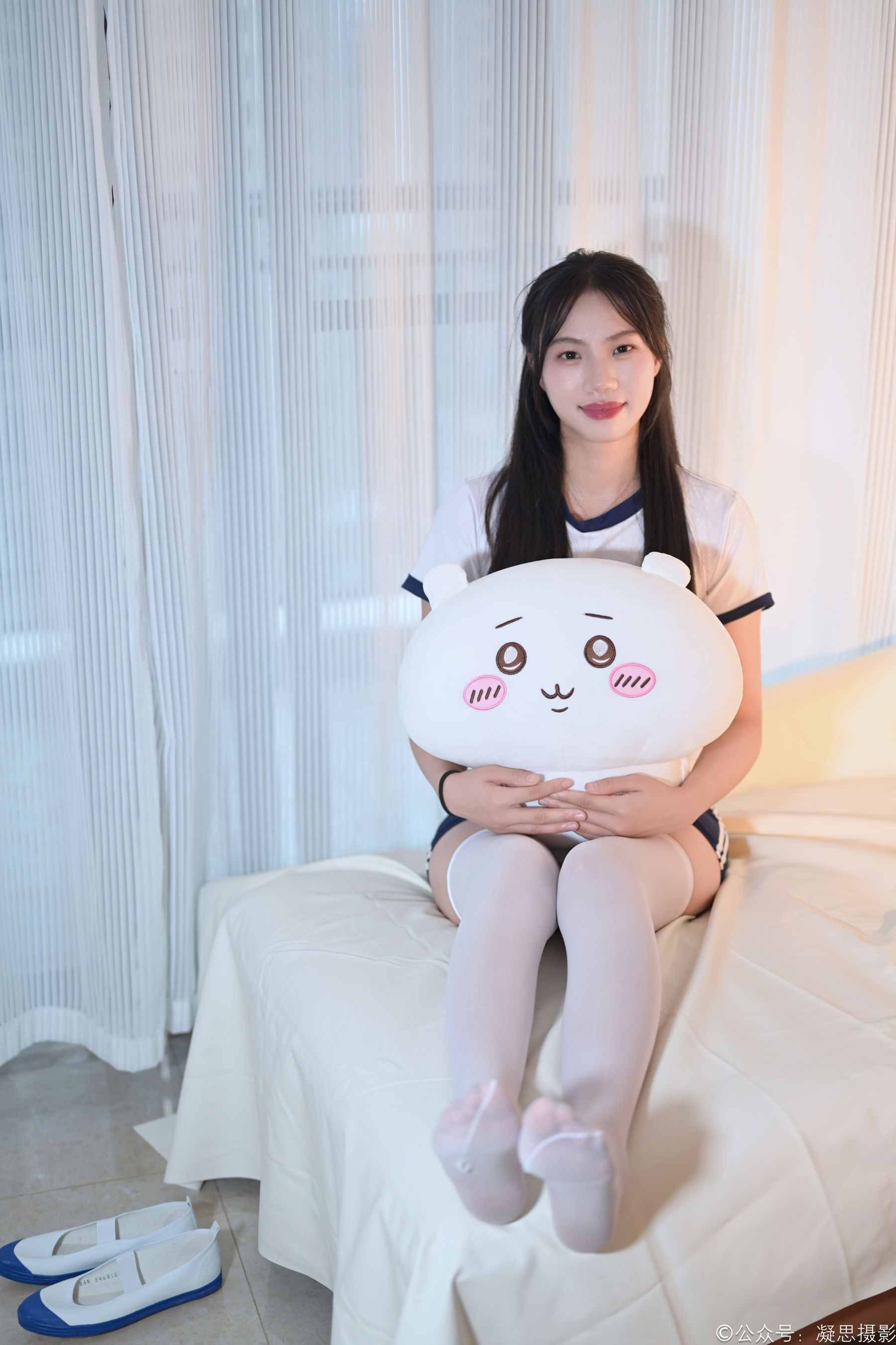 凝思摄影 No.016 德美 - 体操服、过膝袜、室内鞋/(142P)