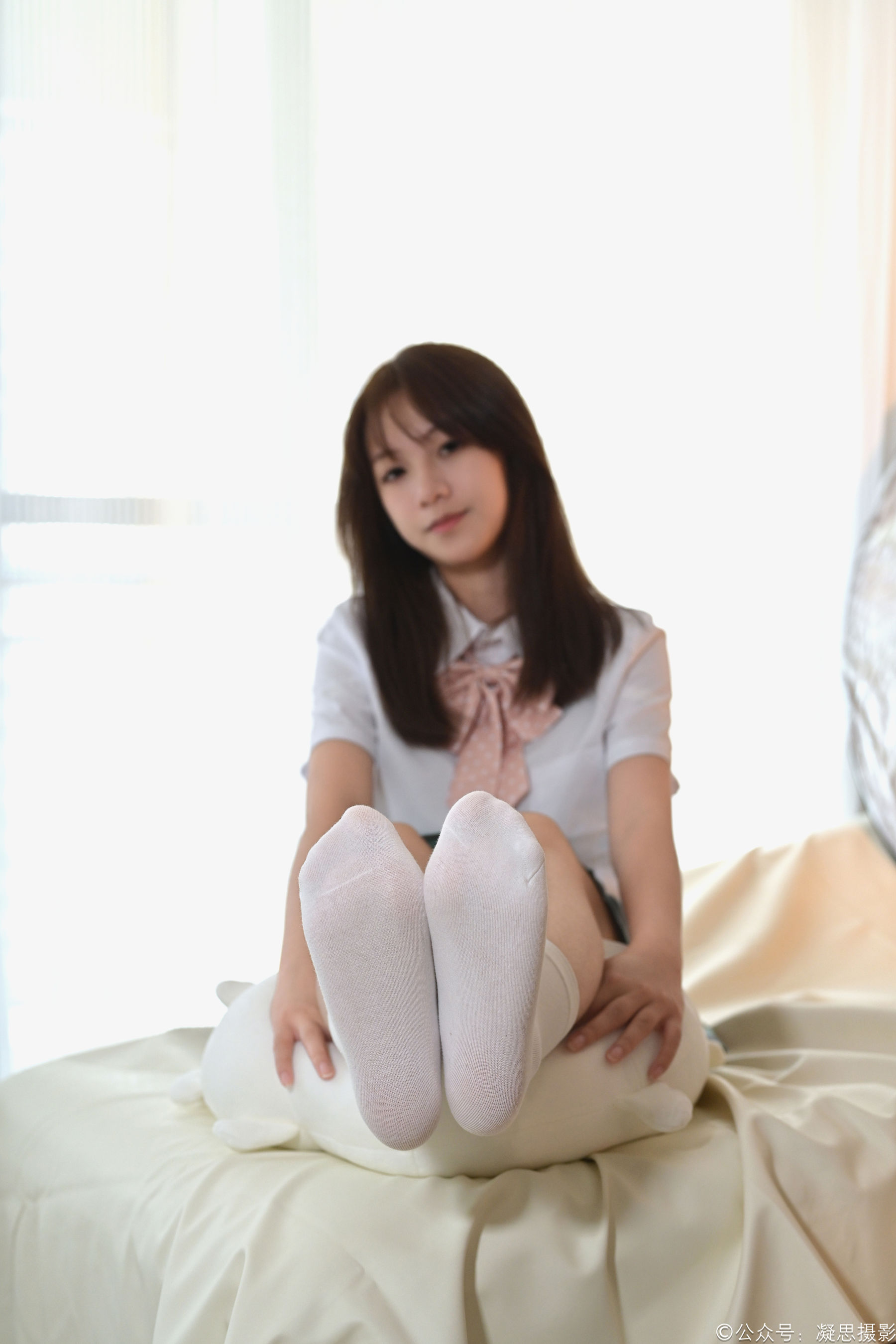 凝思摄影 No.017 铃铃 - JK制服、短白袜、小皮鞋/(167P)