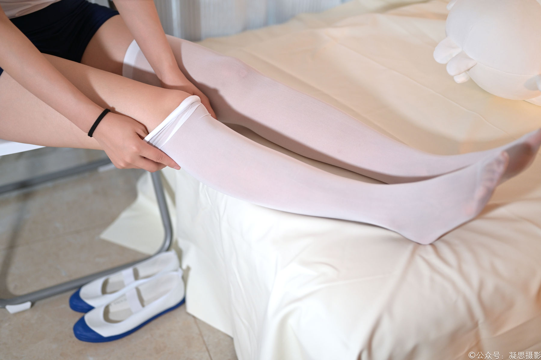 凝思摄影 No.016 德美 - 体操服、过膝袜、室内鞋/(142P)