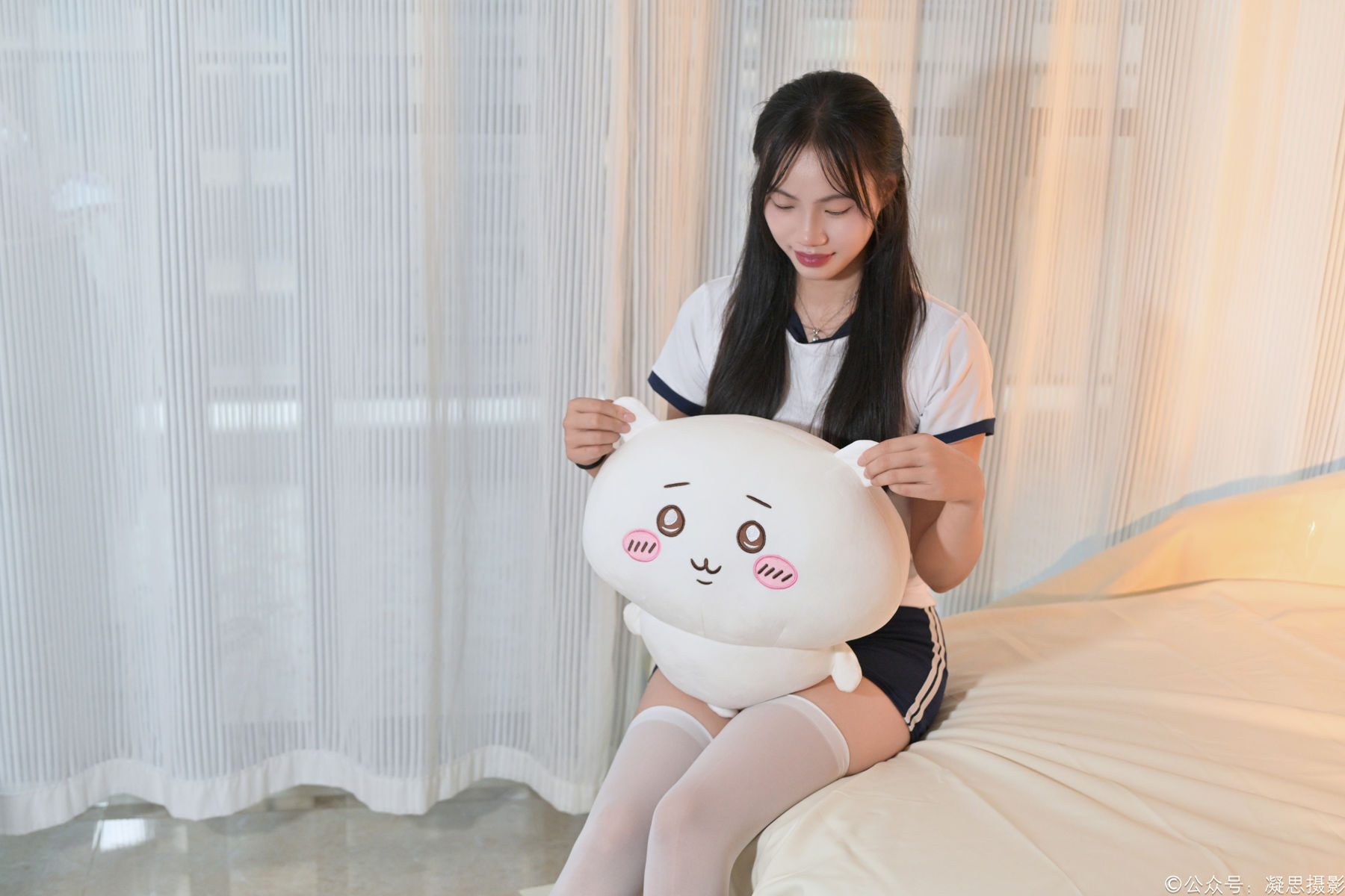 凝思摄影 No.016 德美 - 体操服、过膝袜、室内鞋/(142P)