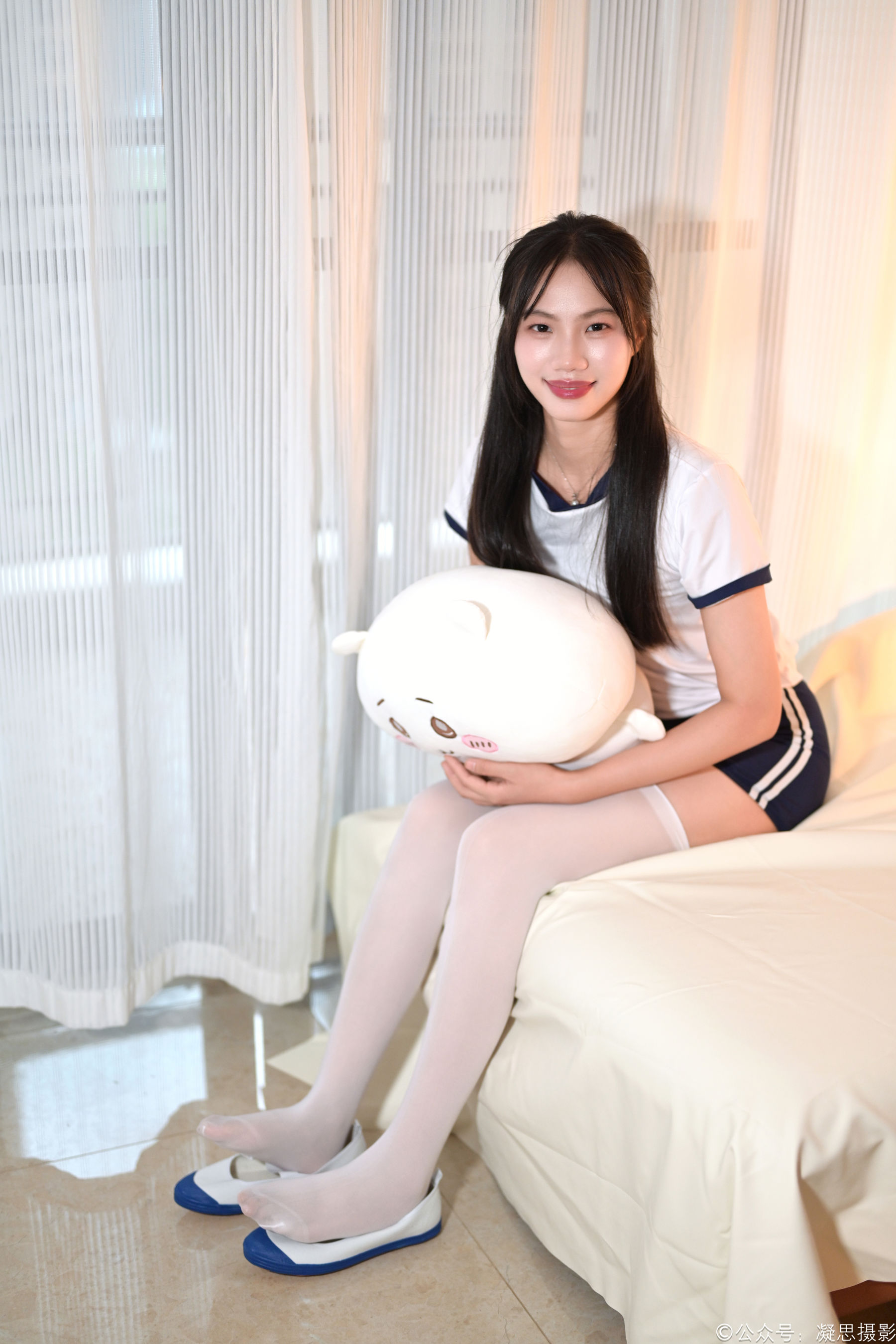凝思摄影 No.016 德美 - 体操服、过膝袜、室内鞋/(142P)