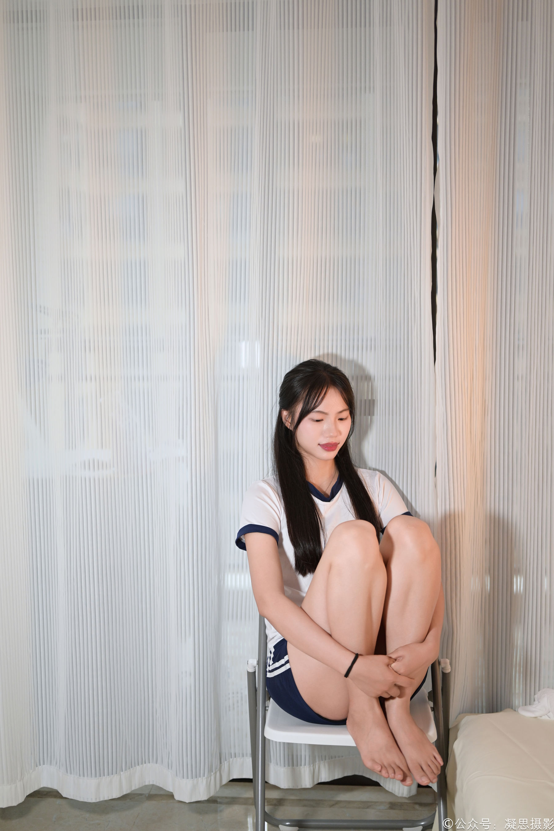 凝思摄影 No.016 德美 - 体操服、过膝袜、室内鞋/(142P)