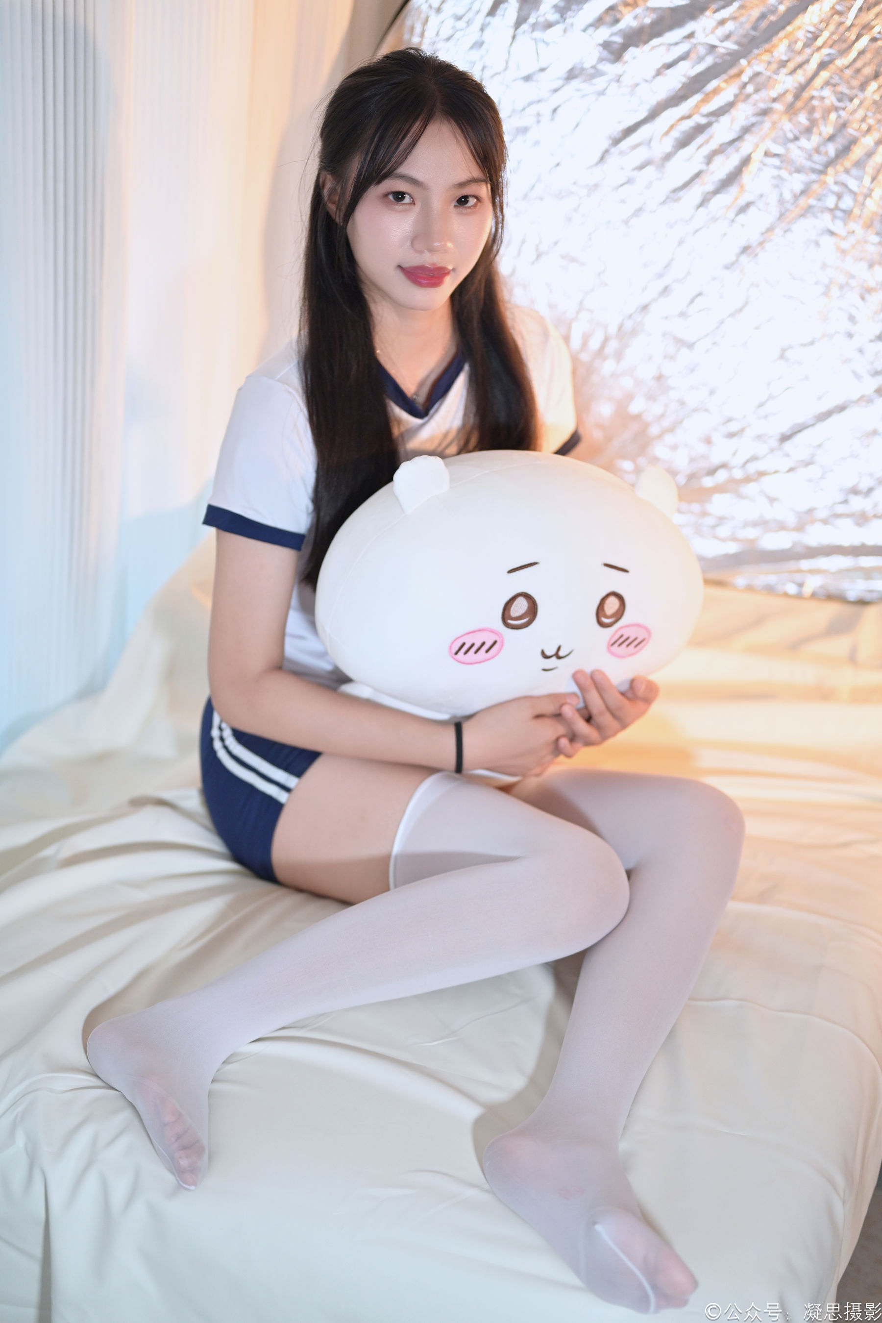 凝思摄影 No.016 德美 - 体操服、过膝袜、室内鞋/(142P)