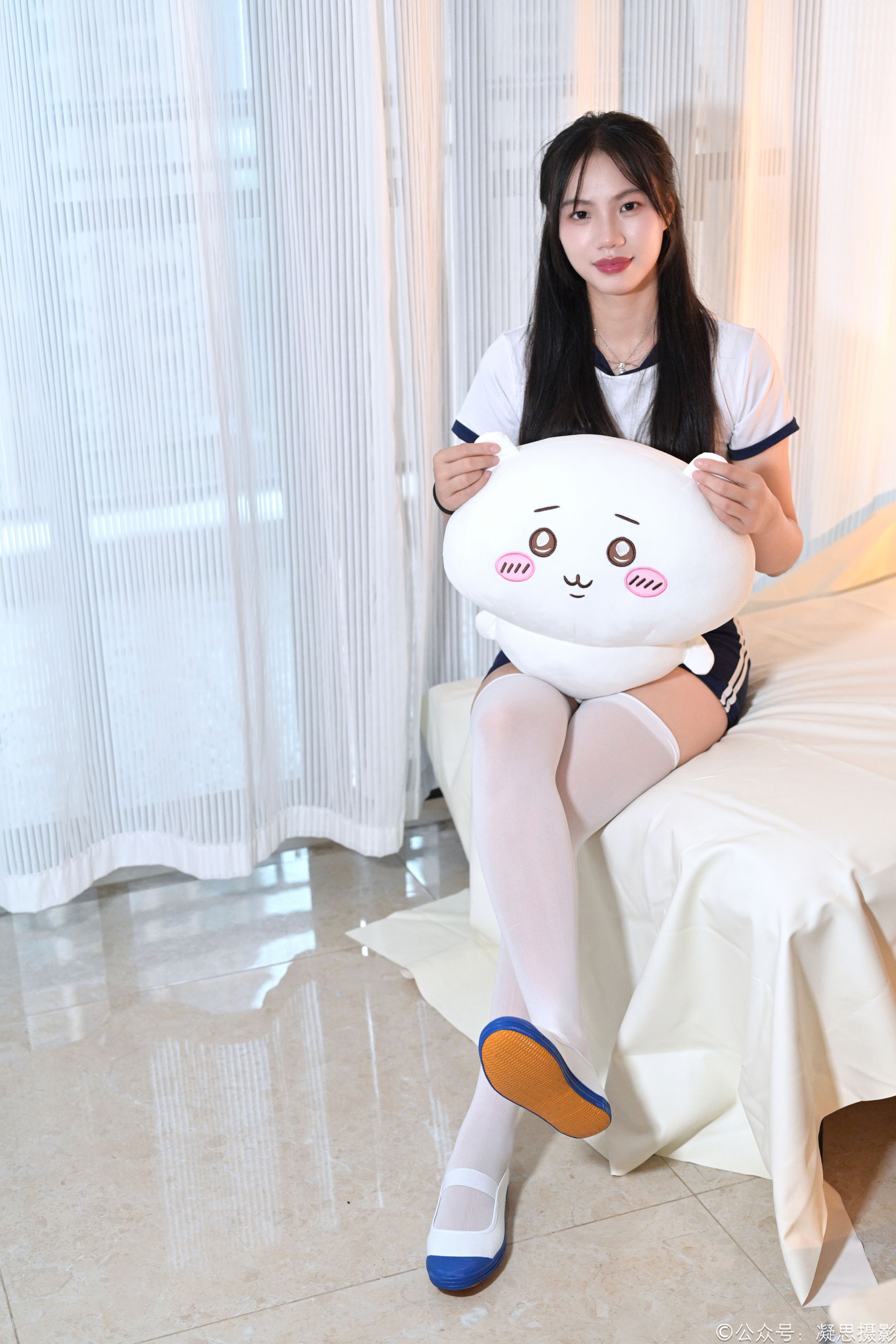 凝思摄影 No.016 德美 - 体操服、过膝袜、室内鞋/(142P)