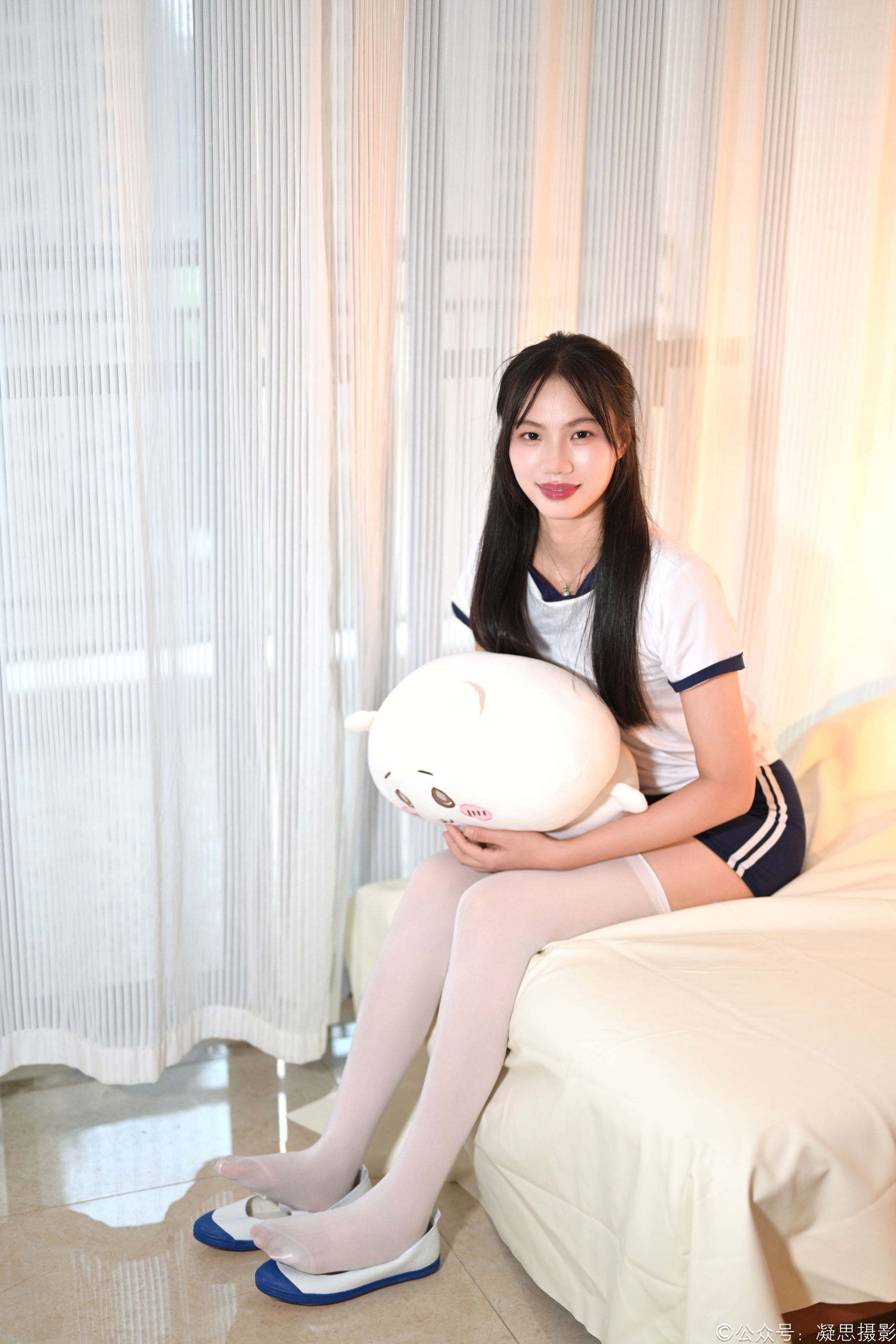 凝思摄影 No.016 德美 - 体操服、过膝袜、室内鞋/(142P)