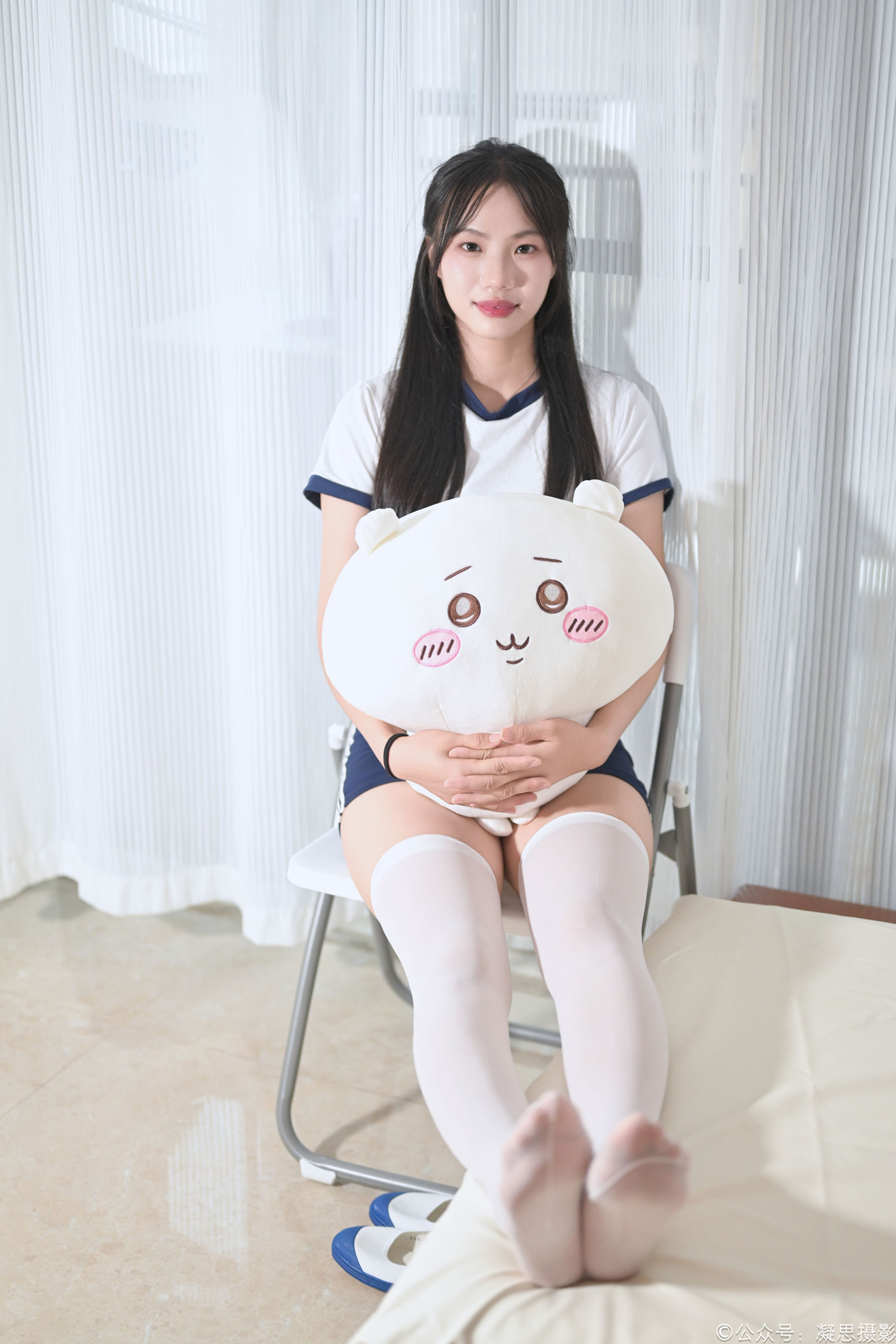 凝思摄影 No.016 德美 - 体操服、过膝袜、室内鞋/(142P)