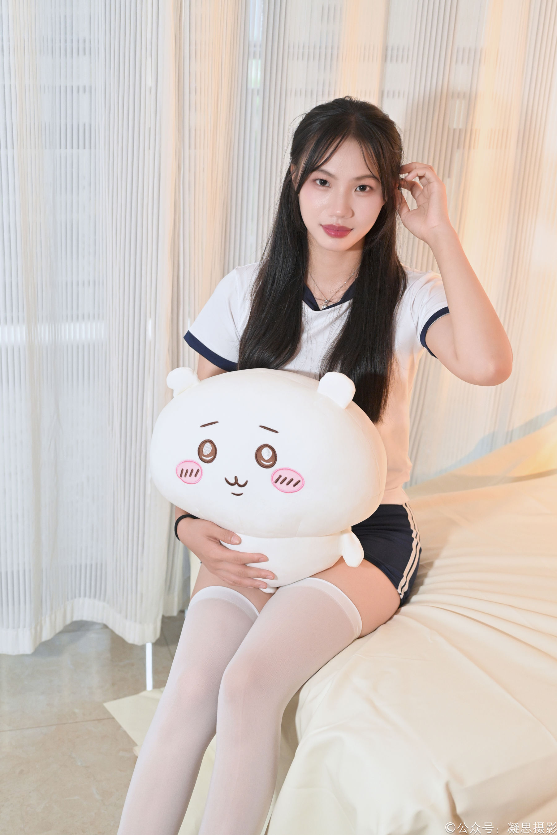 凝思摄影 No.016 德美 - 体操服、过膝袜、室内鞋/(142P)