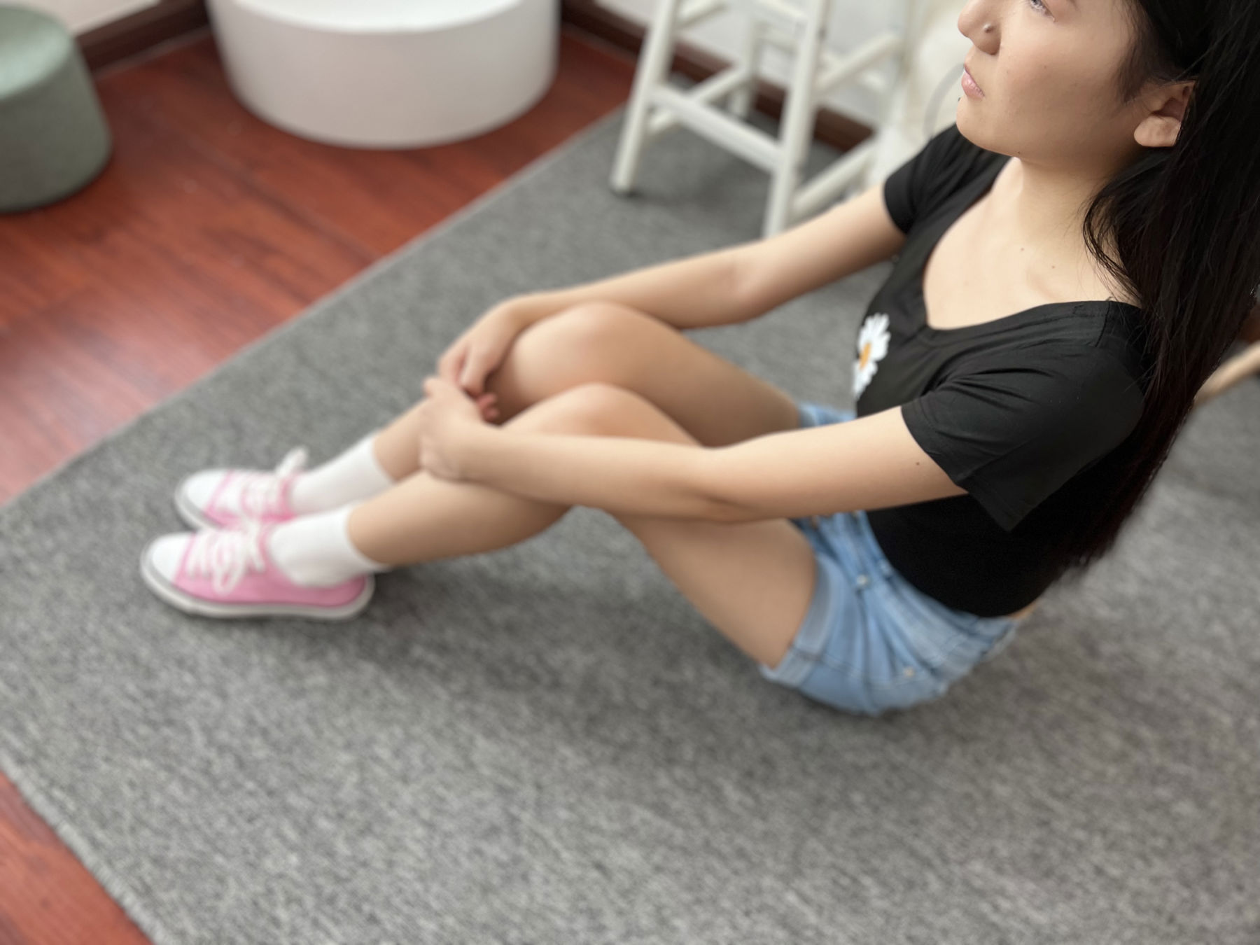 三禾摄影 No.026 牛仔短裤 棉袜 帆布鞋/(176P)