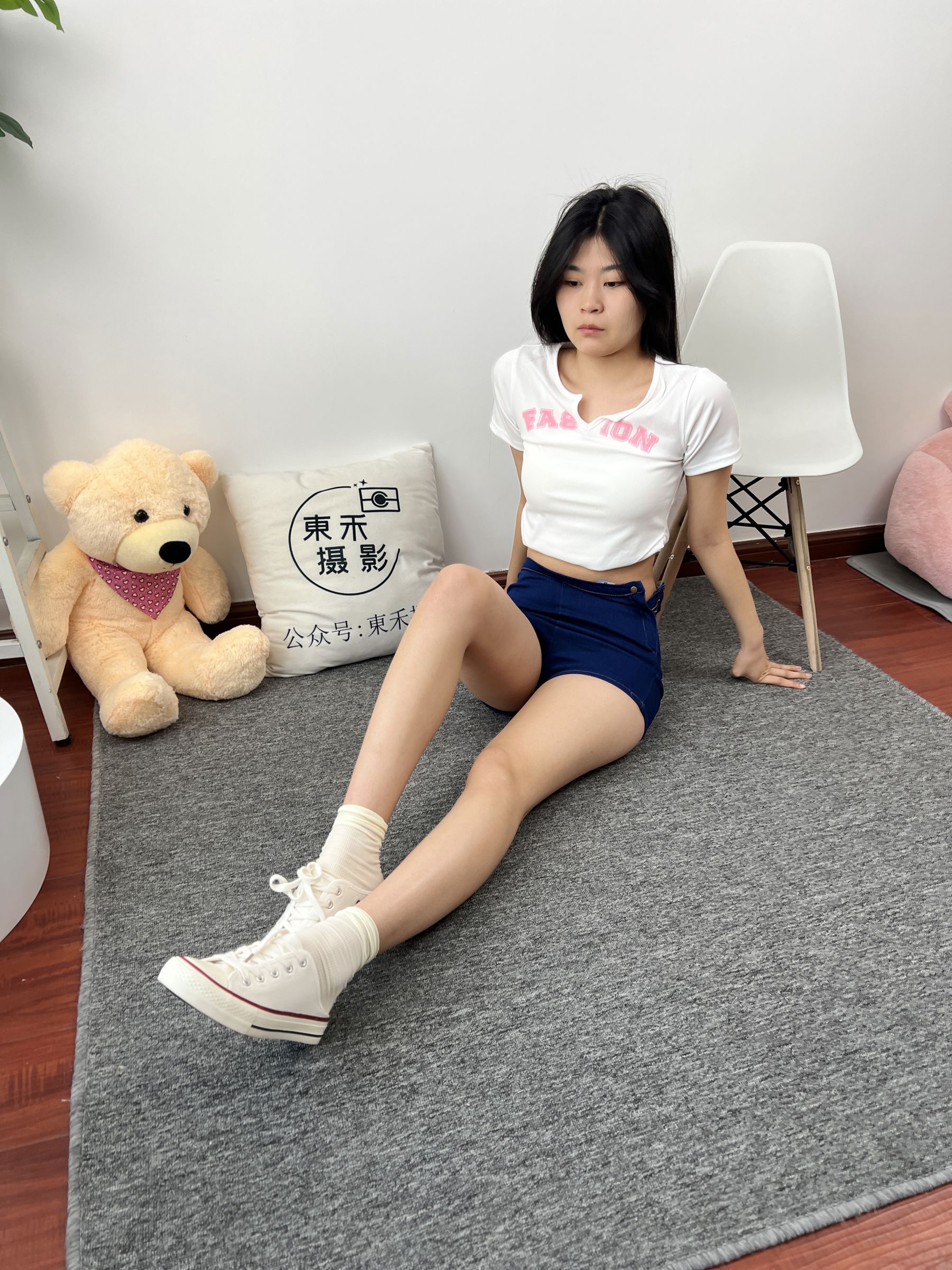 三禾摄影 No.027 牛仔短裤 棉袜 帆布鞋/(213P)