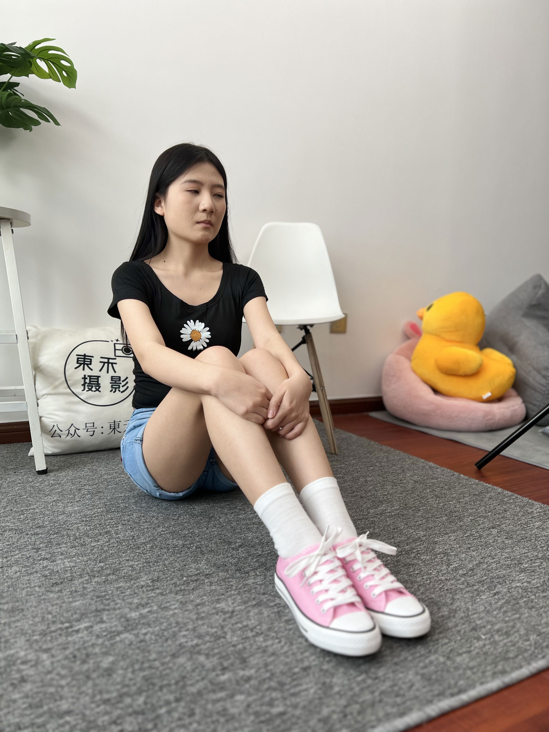 三禾摄影 No.026 牛仔短裤 棉袜 帆布鞋/(176P)