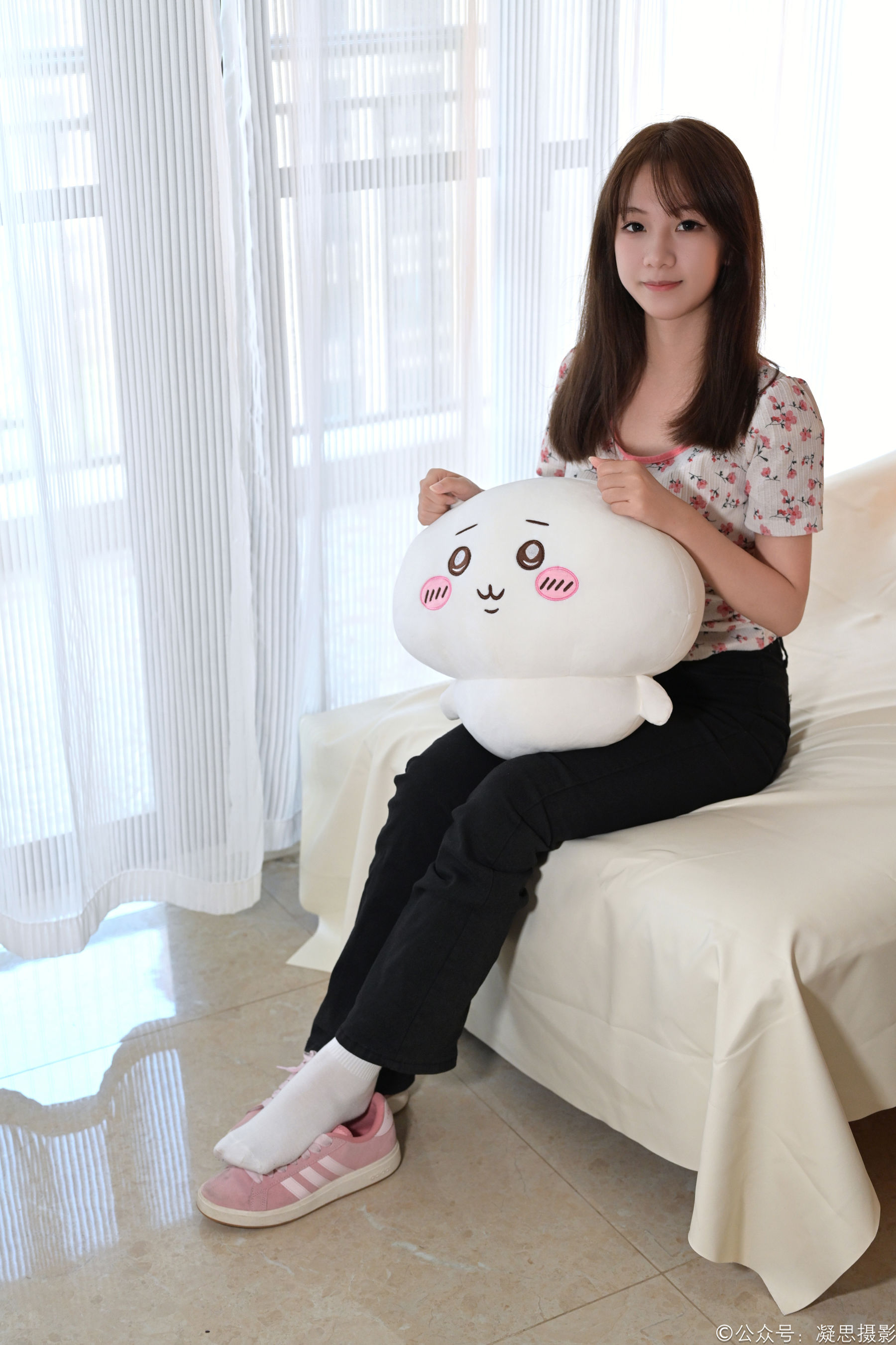 凝思摄影 No.013 铃铃 - T恤、短白袜、平底鞋/(139P)