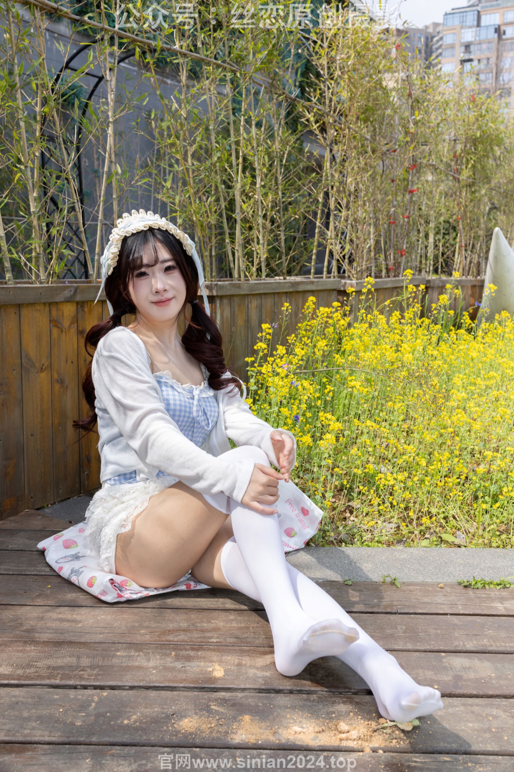 丝恋摄影 No.007 小梦 - 白色JK 超短裙 白色丝袜 黑色皮鞋/(285P)