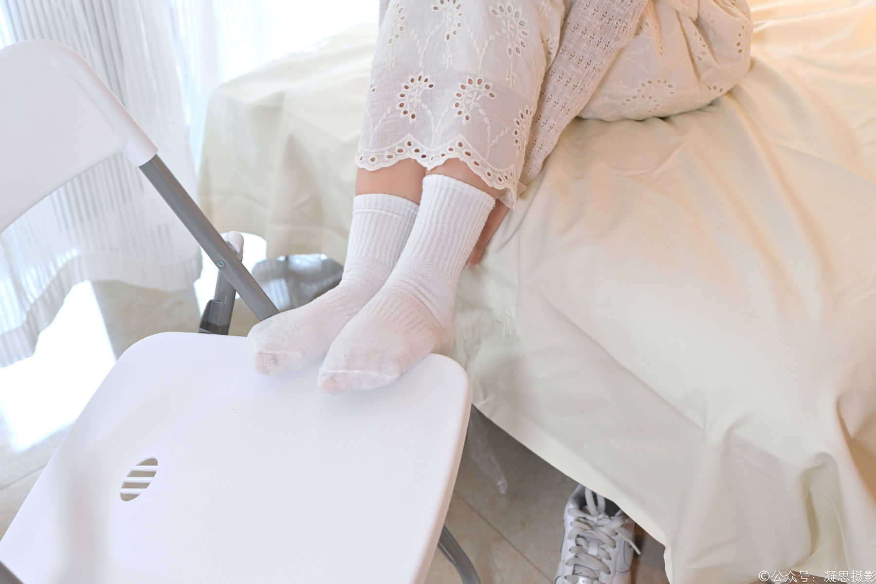 凝思摄影 No.005 琦琦 - 连衣裙、短白袜、平底鞋/(134P)