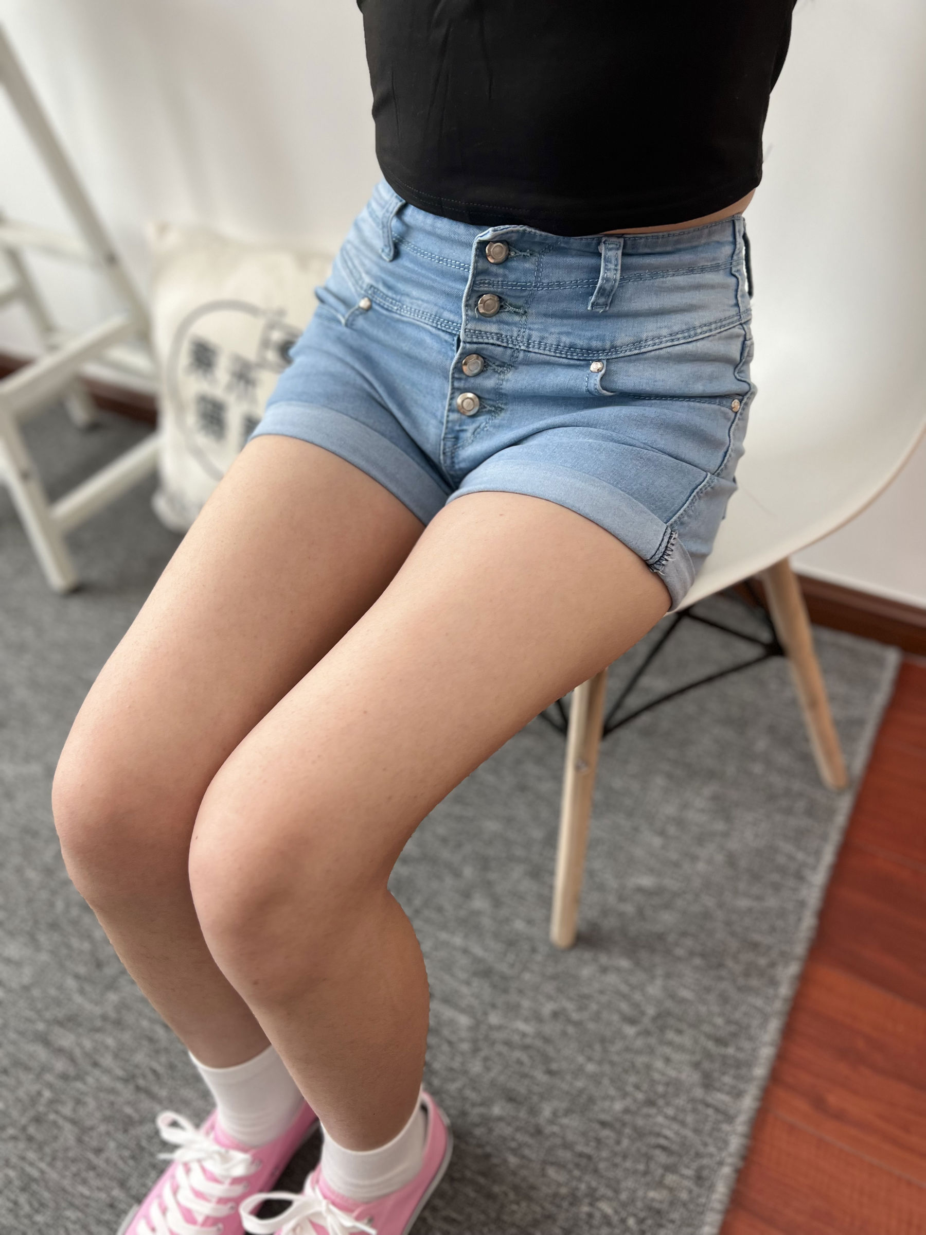 三禾摄影 No.026 牛仔短裤 棉袜 帆布鞋/(176P)