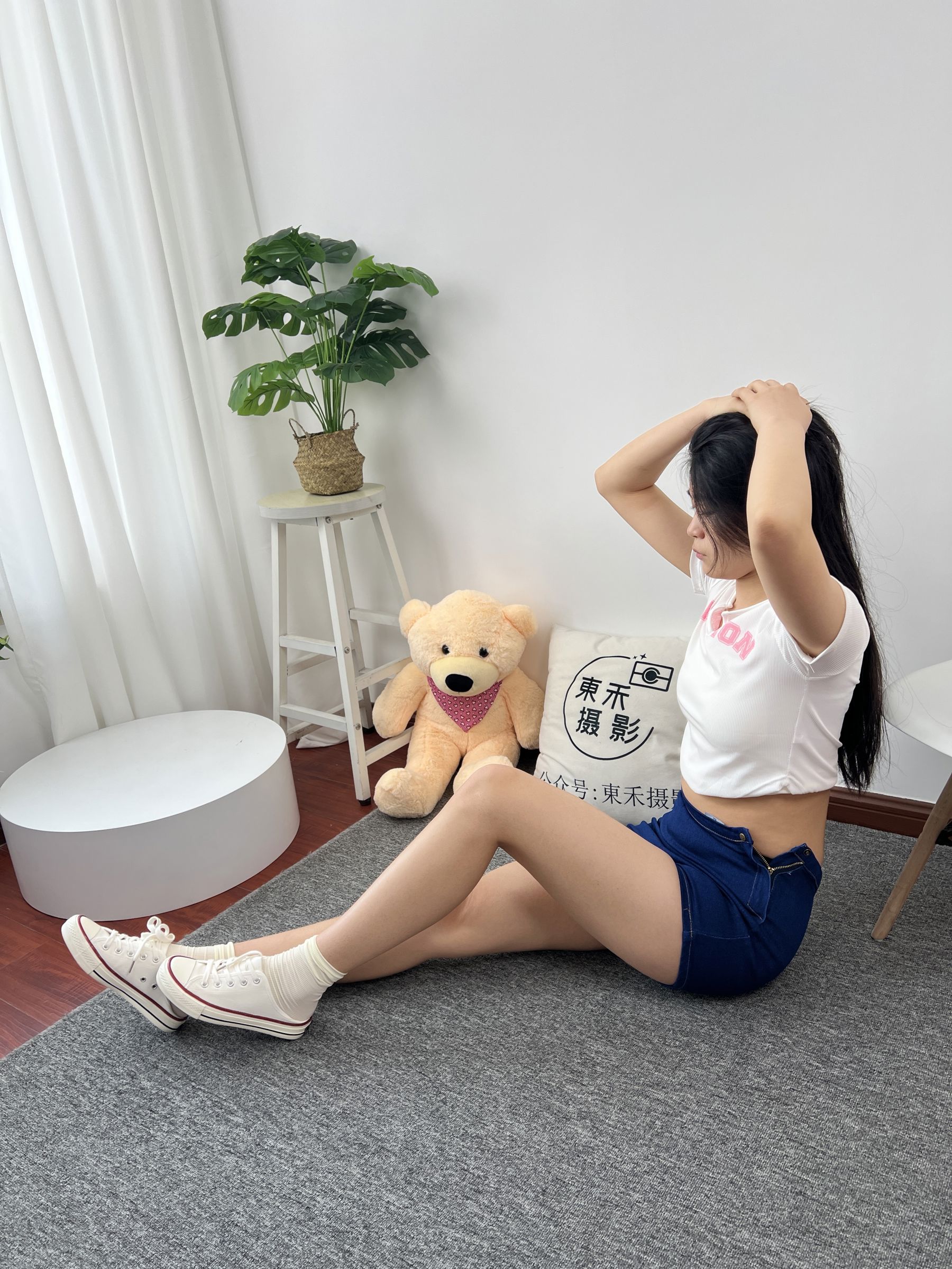 三禾摄影 No.027 牛仔短裤 棉袜 帆布鞋/(213P)