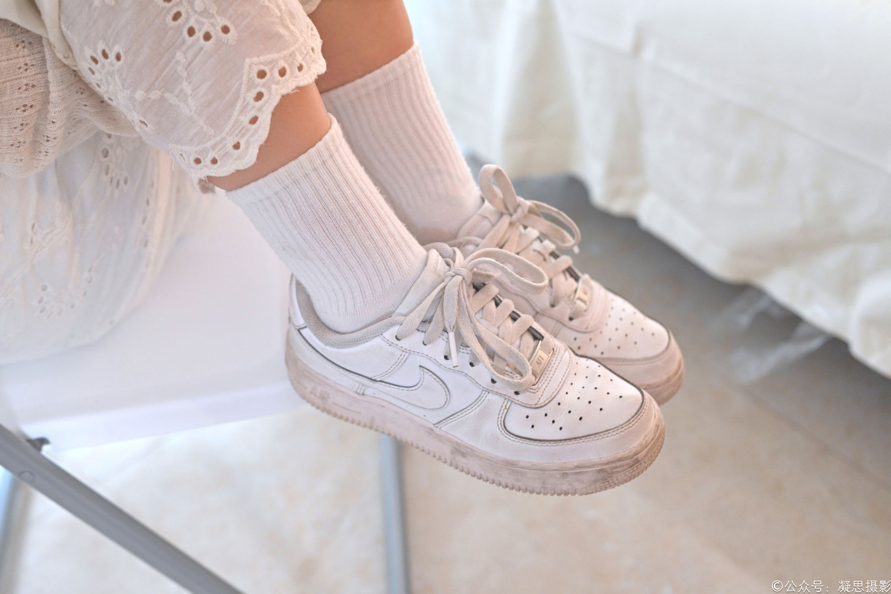 凝思摄影 No.005 琦琦 - 连衣裙、短白袜、平底鞋/(134P)