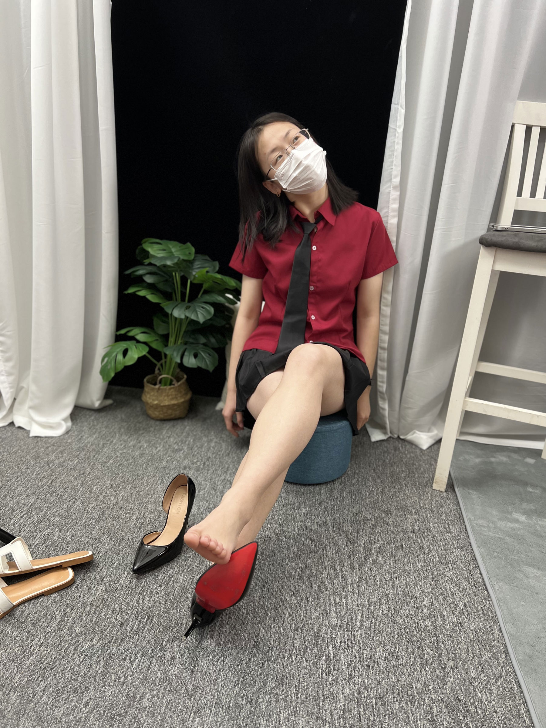 三禾摄影 No.021 短裙 凉拖 帆布鞋 高跟/(217P)