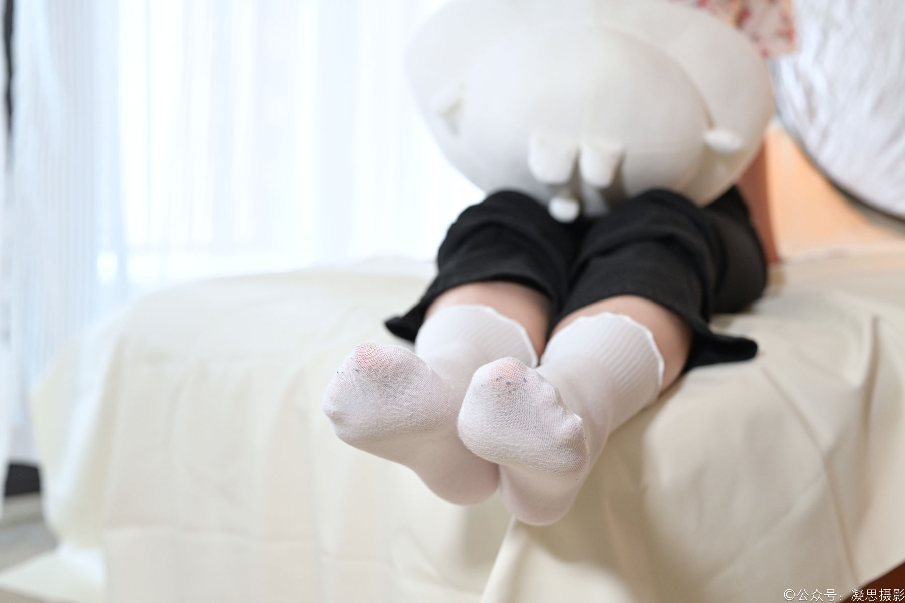 凝思摄影 No.013 铃铃 - T恤、短白袜、平底鞋/(139P)