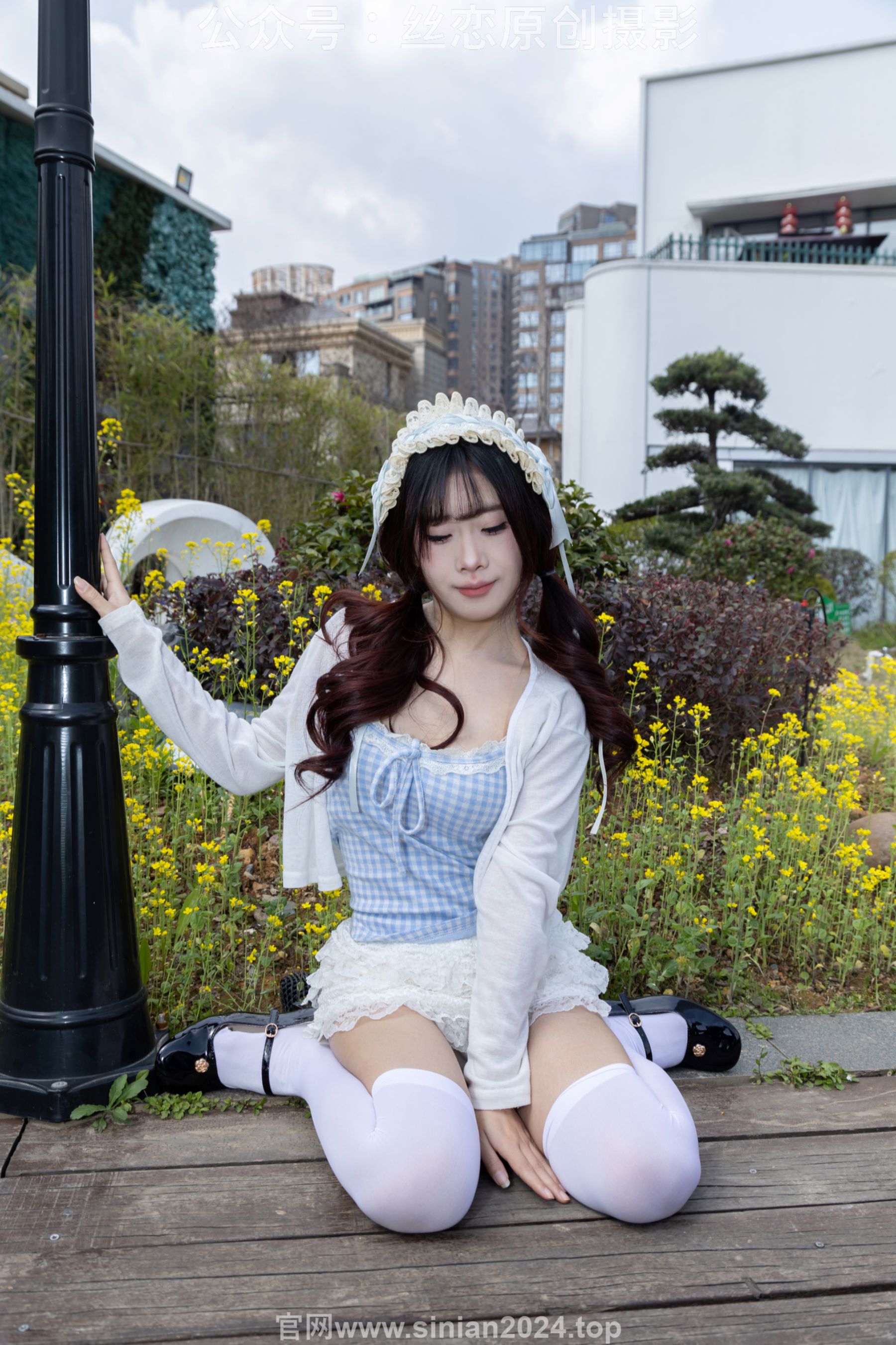 丝恋摄影 No.007 小梦 - 白色JK 超短裙 白色丝袜 黑色皮鞋/(285P)