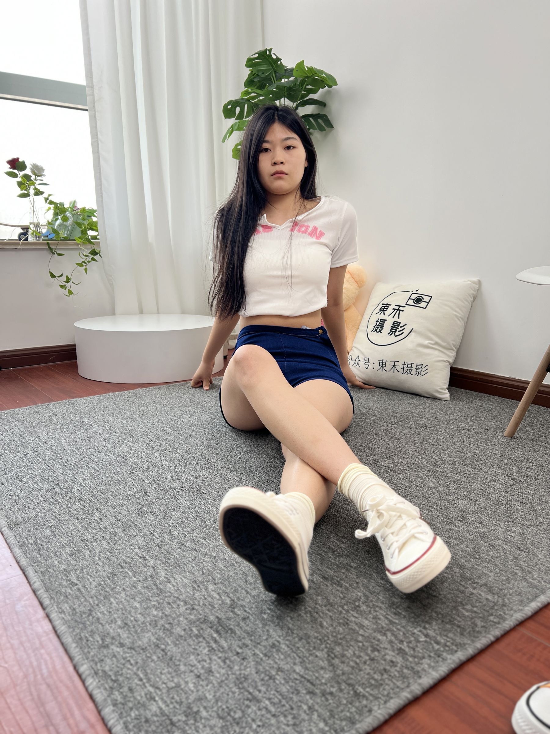 三禾摄影 No.027 牛仔短裤 棉袜 帆布鞋/(213P)