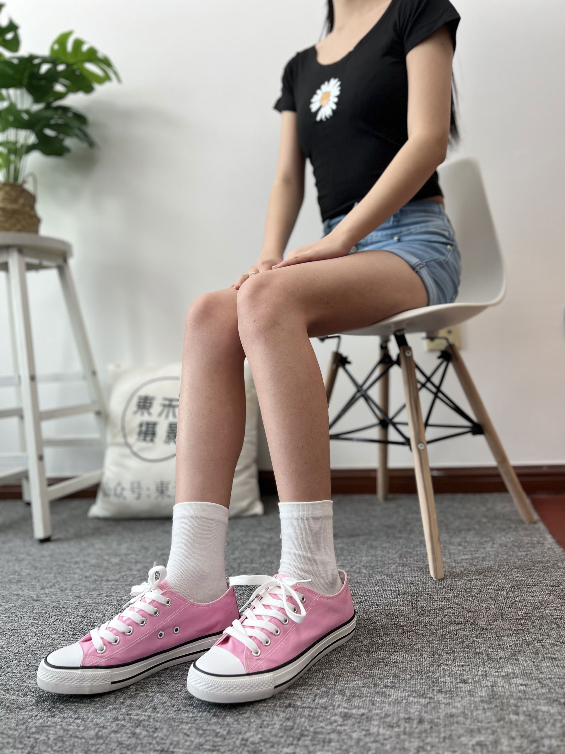 三禾摄影 No.026 牛仔短裤 棉袜 帆布鞋/(176P)