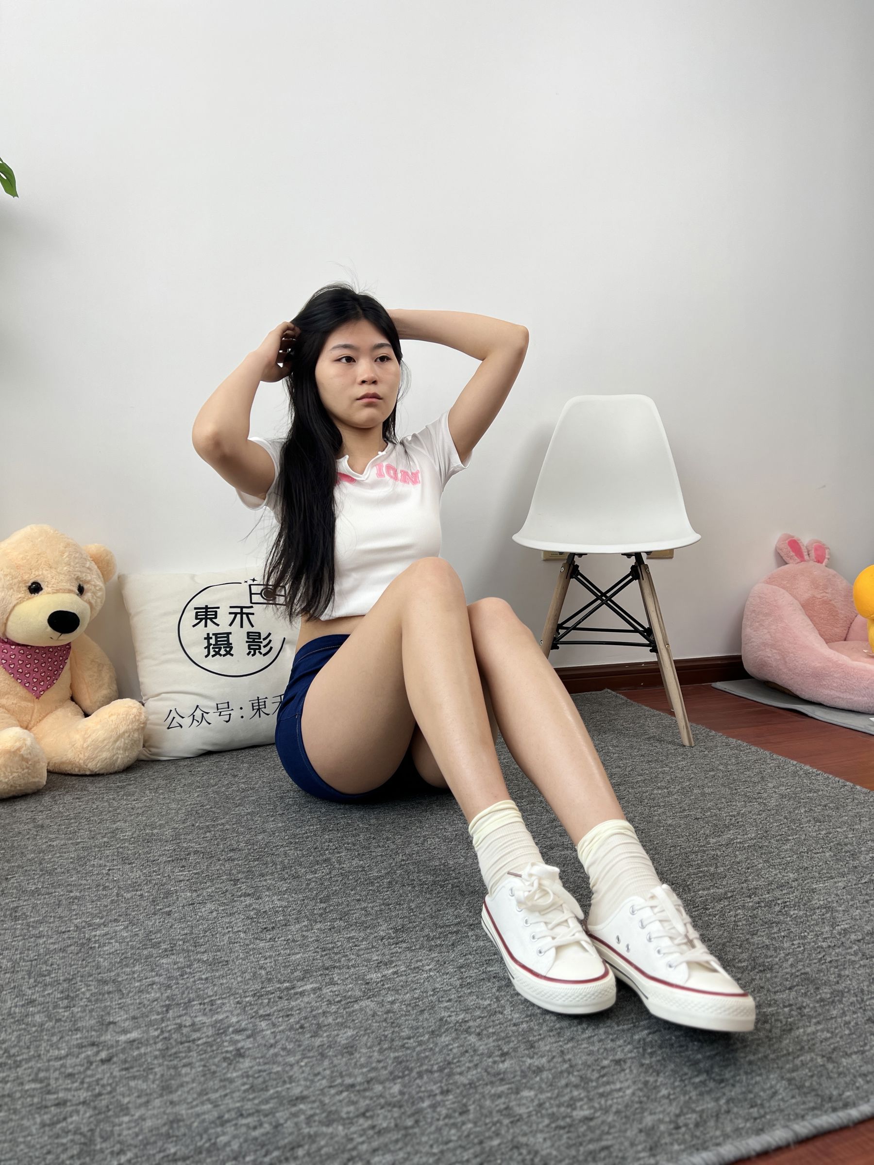 三禾摄影 No.027 牛仔短裤 棉袜 帆布鞋/(213P)