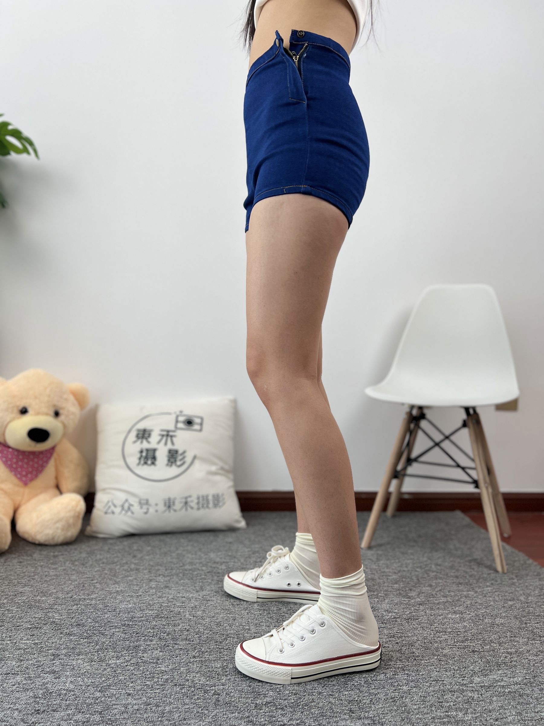 三禾摄影 No.027 牛仔短裤 棉袜 帆布鞋/(213P)