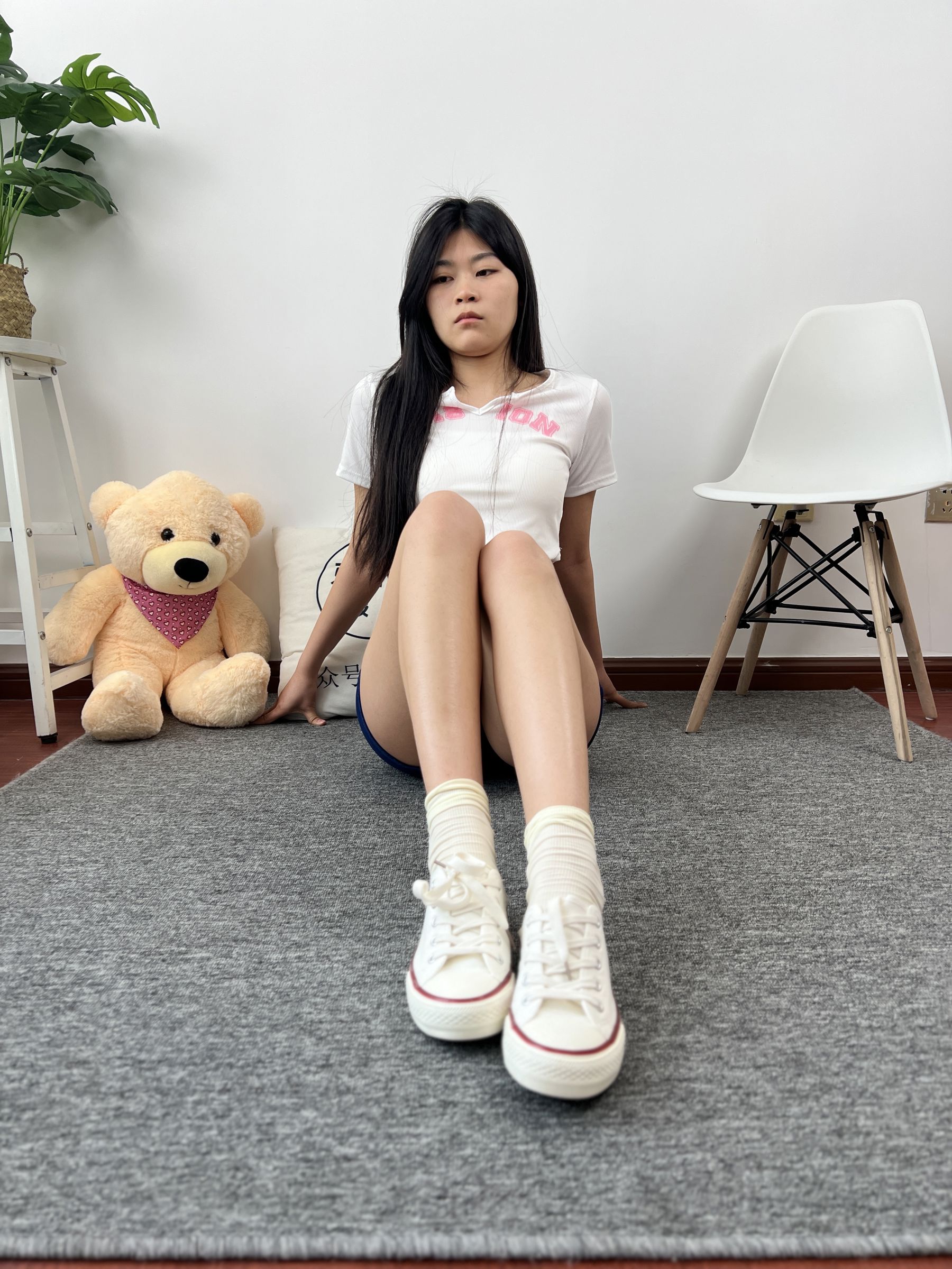 三禾摄影 No.027 牛仔短裤 棉袜 帆布鞋/(213P)