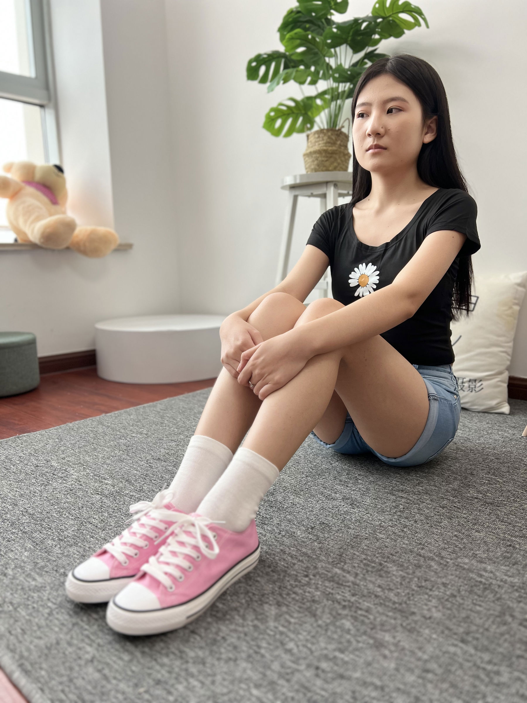 三禾摄影 No.026 牛仔短裤 棉袜 帆布鞋/(176P)