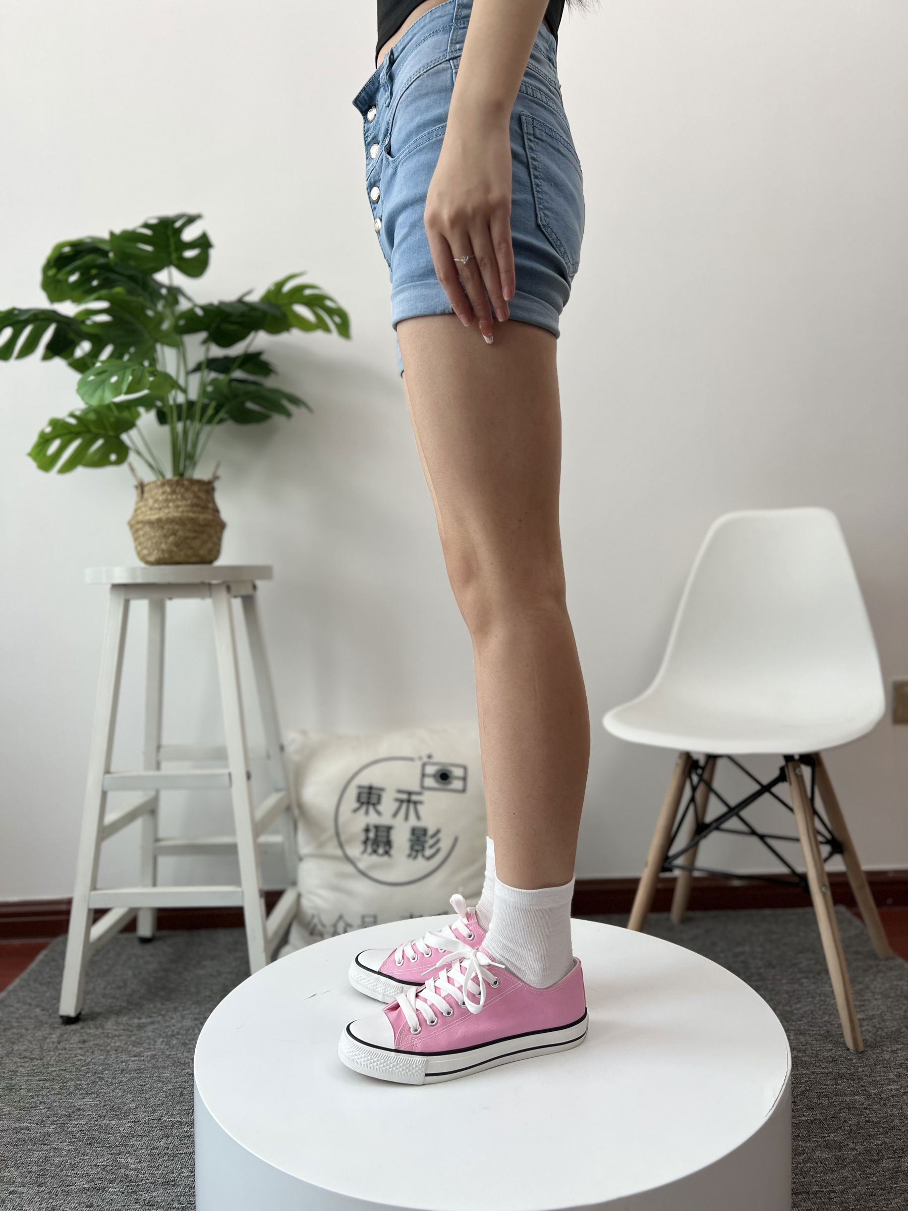 三禾摄影 No.026 牛仔短裤 棉袜 帆布鞋/(176P)