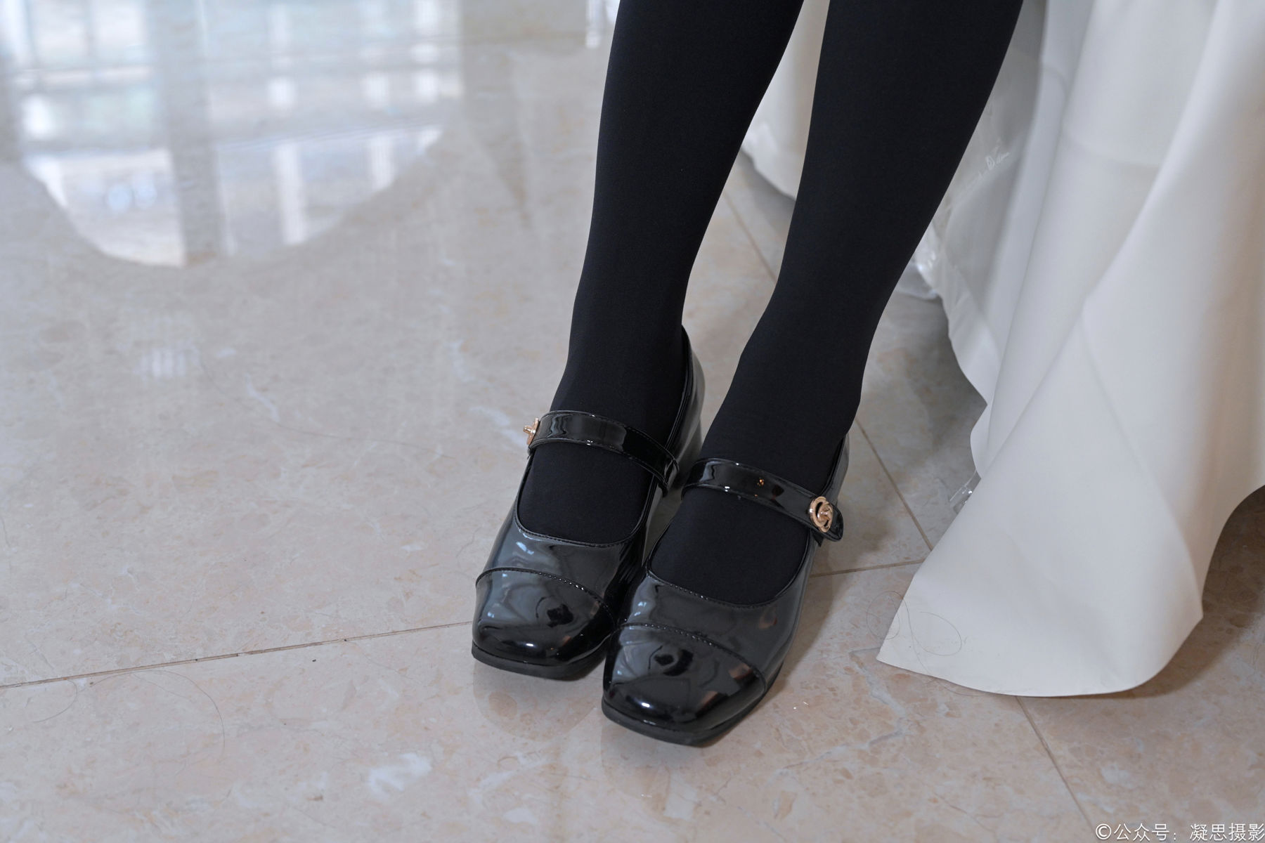 凝思摄影 No.011 小睿 - JK制服、过膝袜、玛丽珍鞋/(135P)