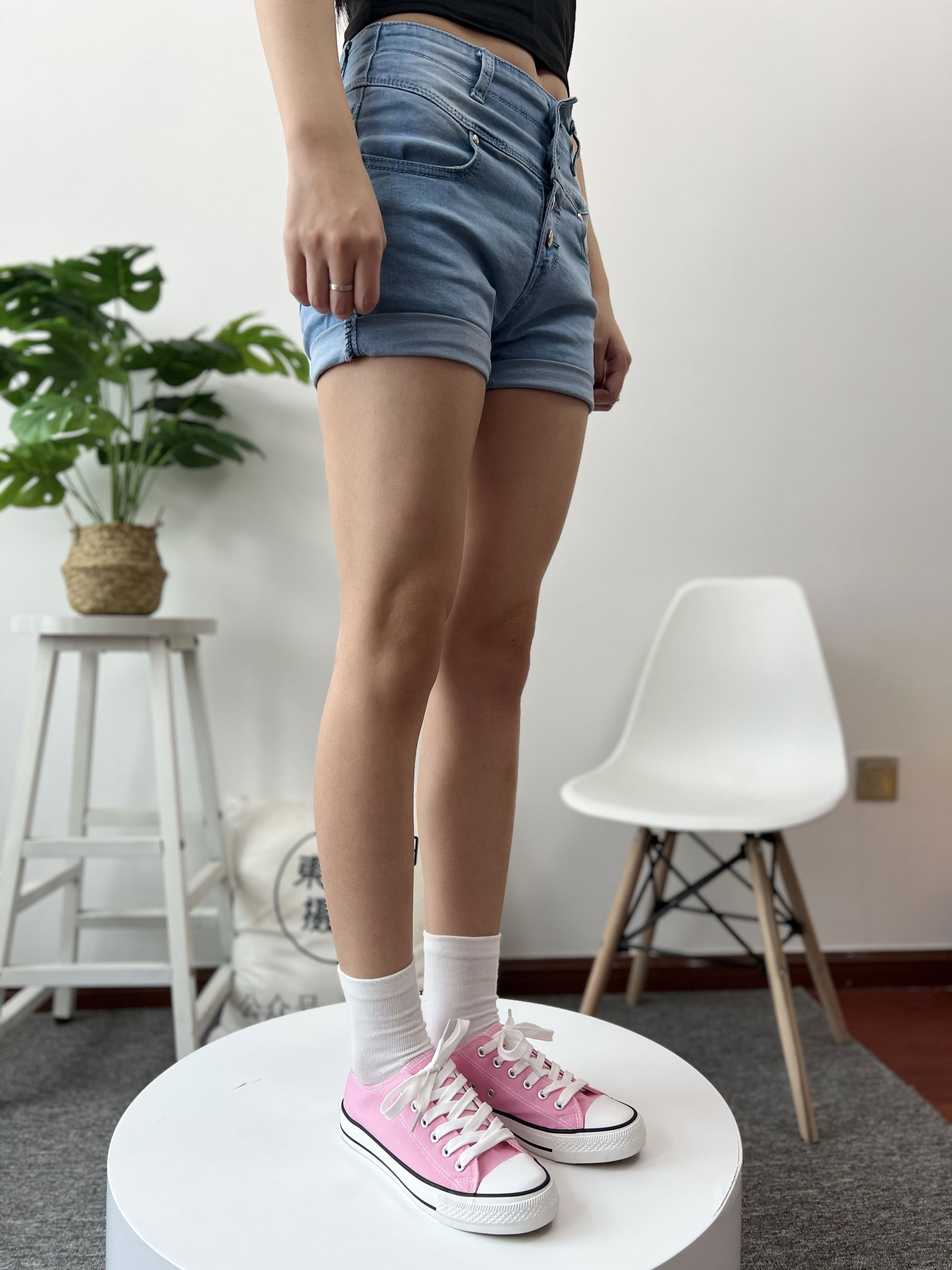 三禾摄影 No.026 牛仔短裤 棉袜 帆布鞋/(176P)