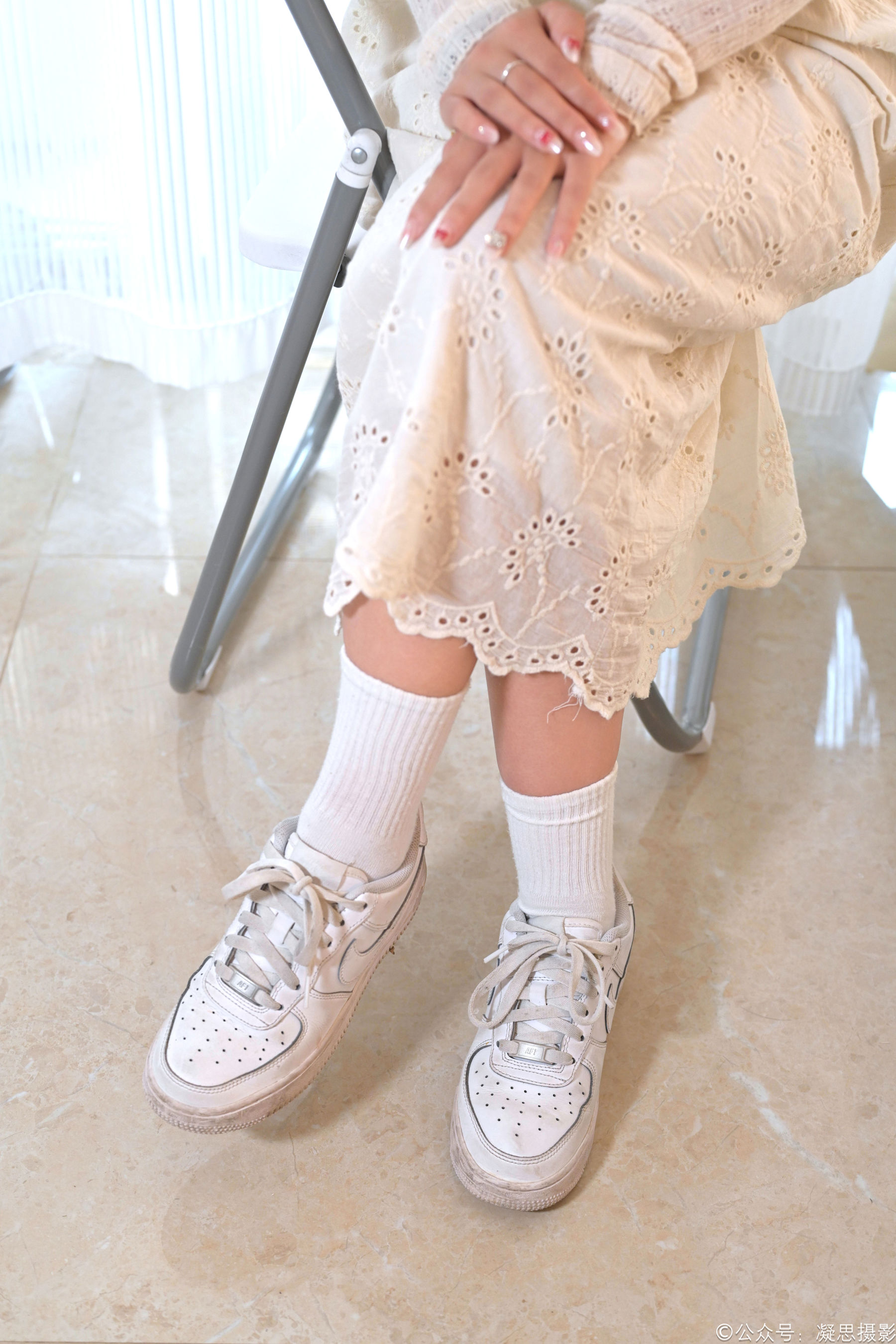 凝思摄影 No.005 琦琦 - 连衣裙、短白袜、平底鞋/(134P)